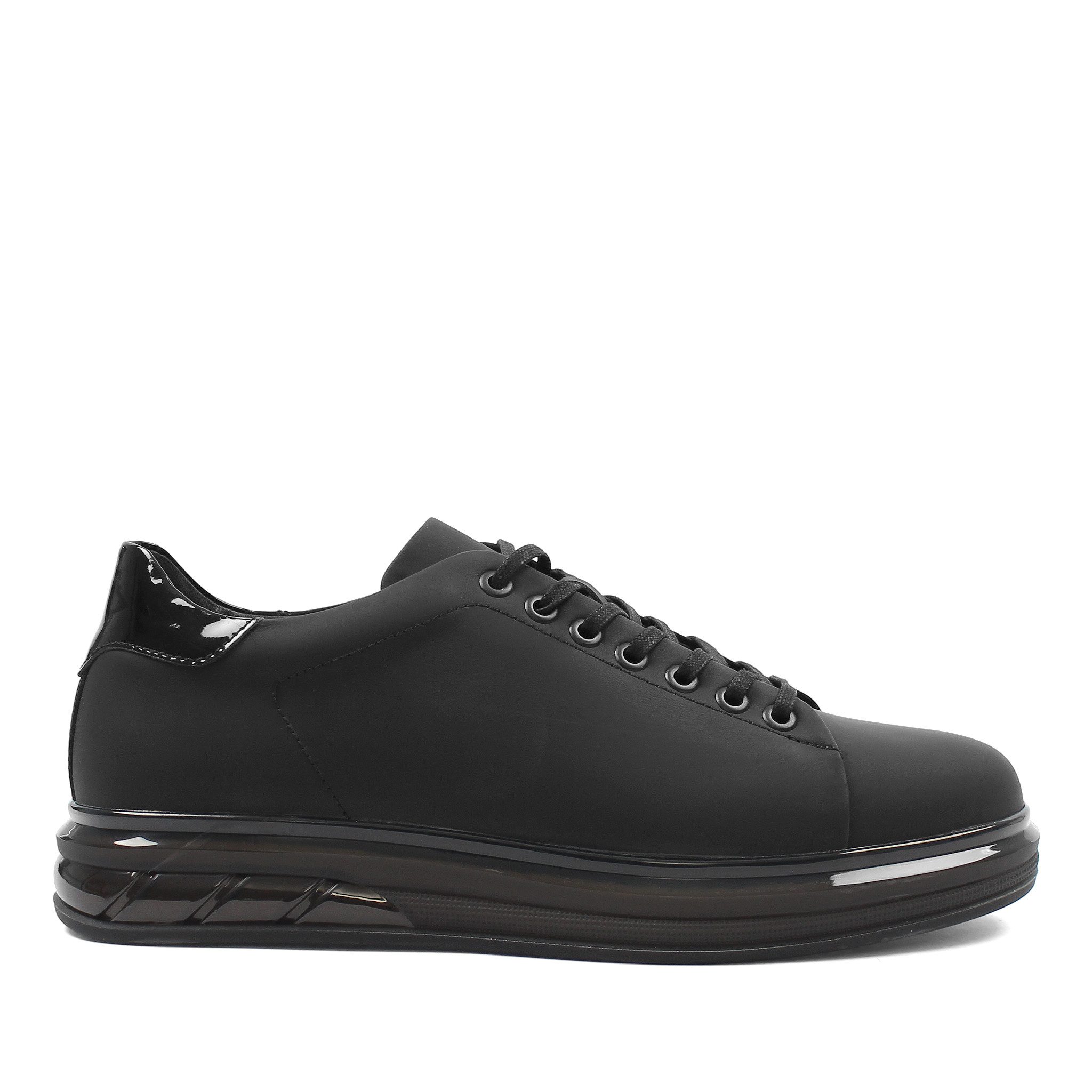 Celal Gültekin Leder Sneaker Herren Sneaker Schwarz matt, elegante Optik, g günstig online kaufen