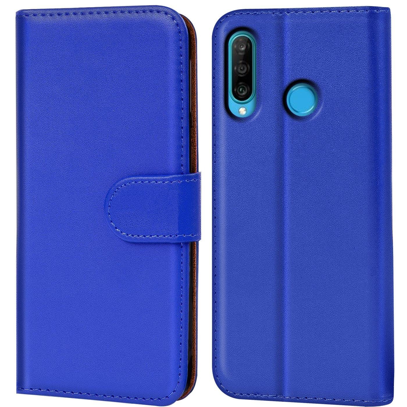 CoolGadget Handyhülle Book Case Handy Tasche für Huawei P30 Lite 6,2 Zoll, Hülle Klapphülle Flip Cover für P30 Lite Schutzhülle stoßfest