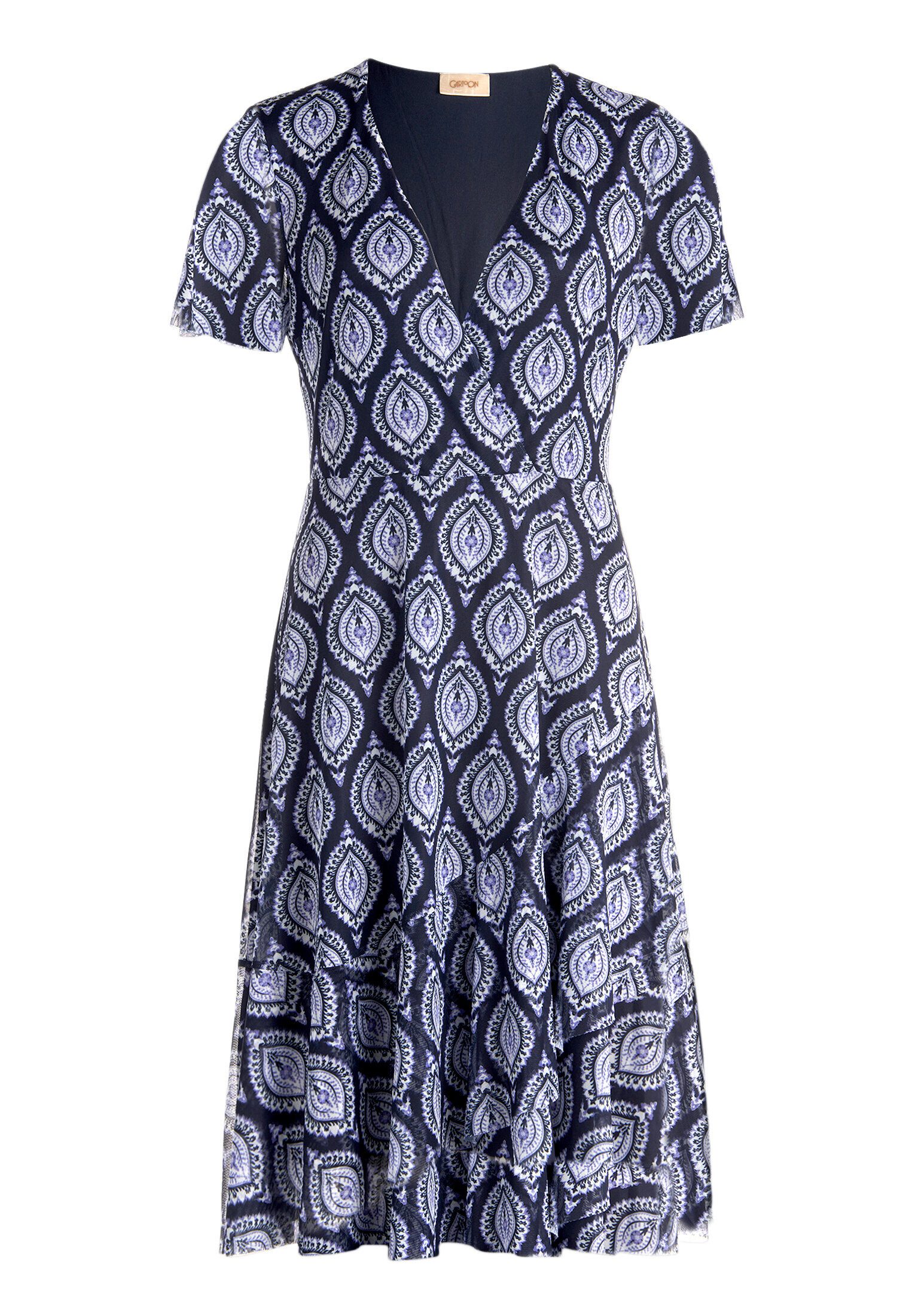 Cartoon Volantkleid Damen mit Rüschen
