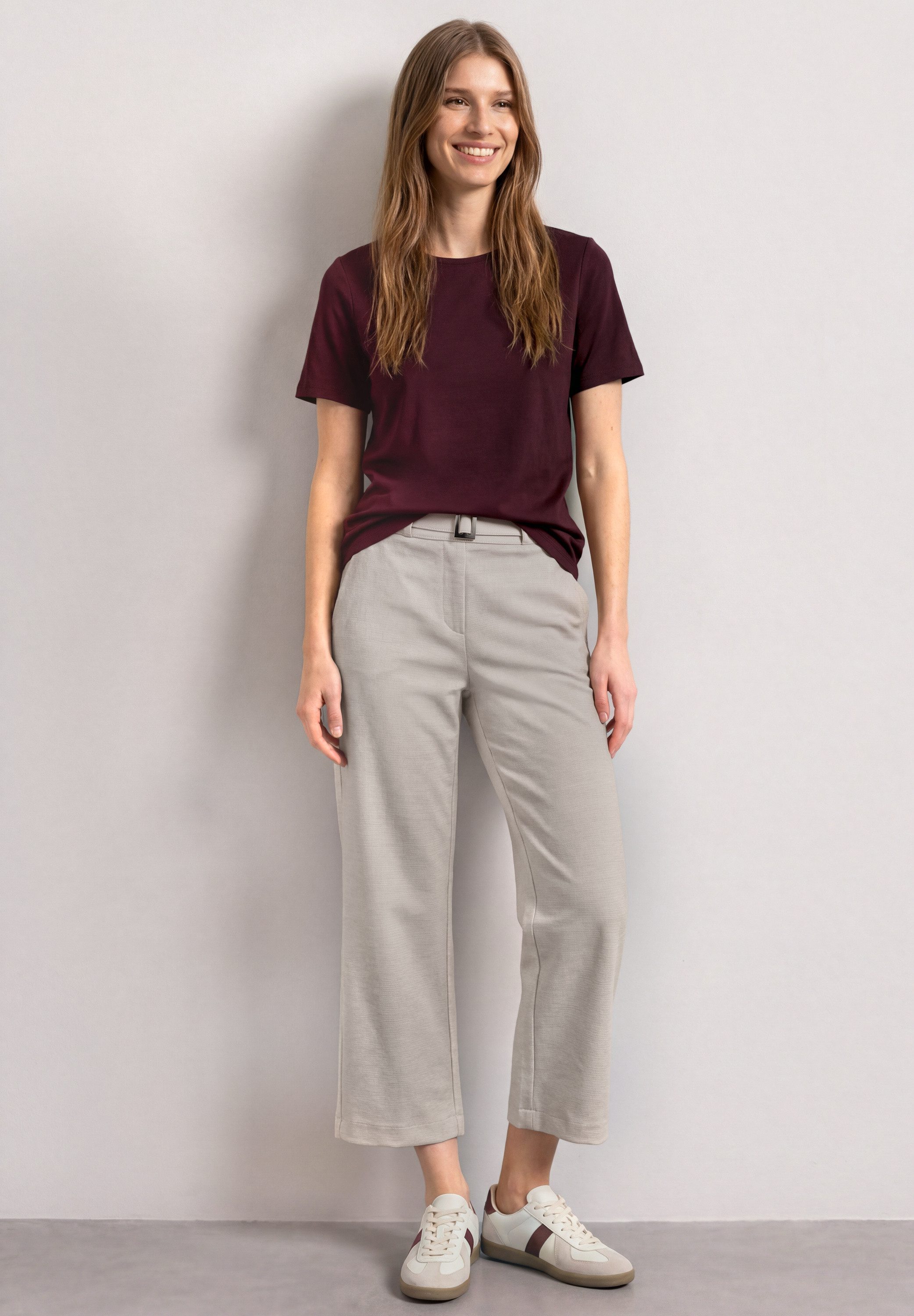 STREET ONE Stoffhose High Waist