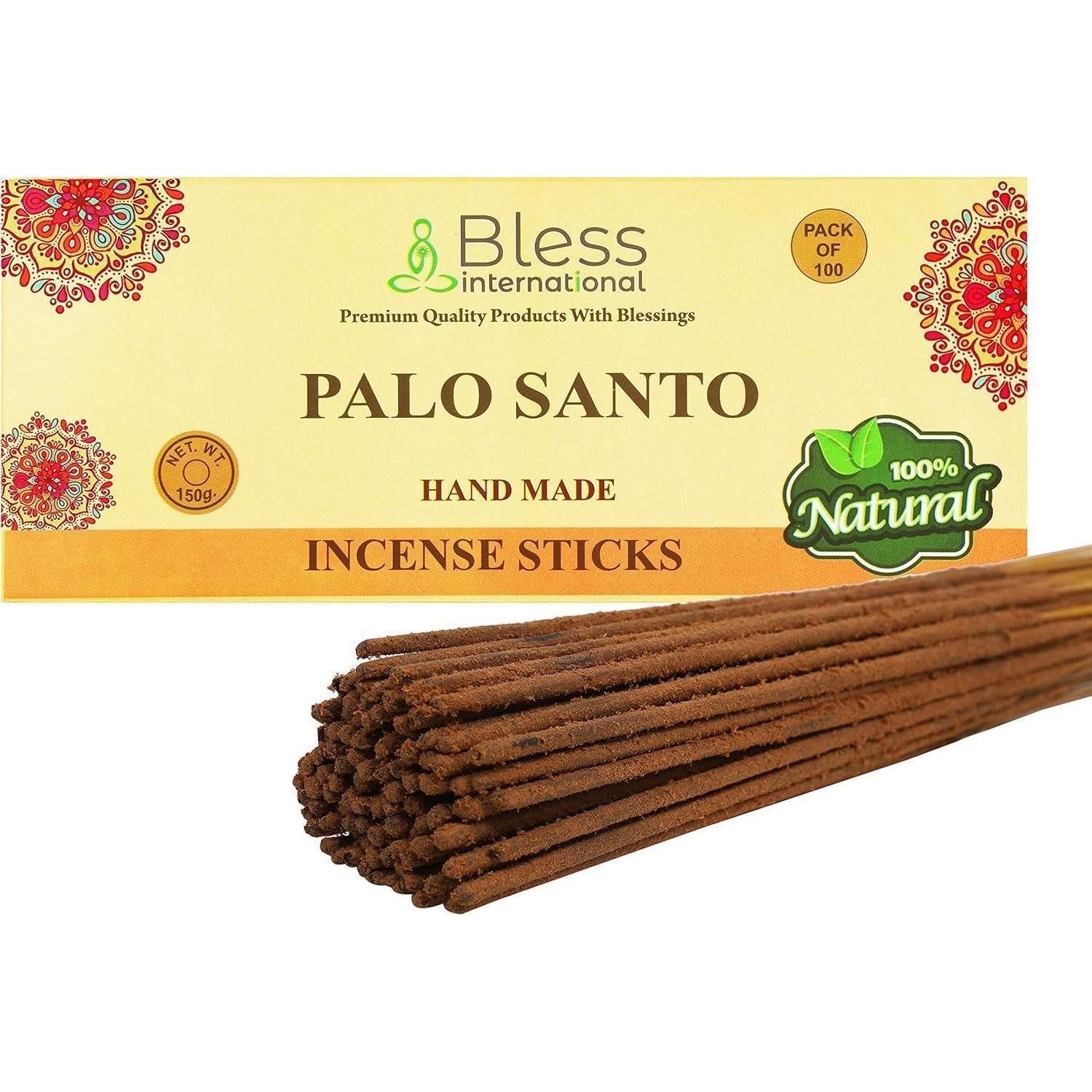 LuxusKollektion Räucherstäbchen-Halter Räucherstäbchen Handmade Handdipped Palo Santo 100 Sticks (150 GM)