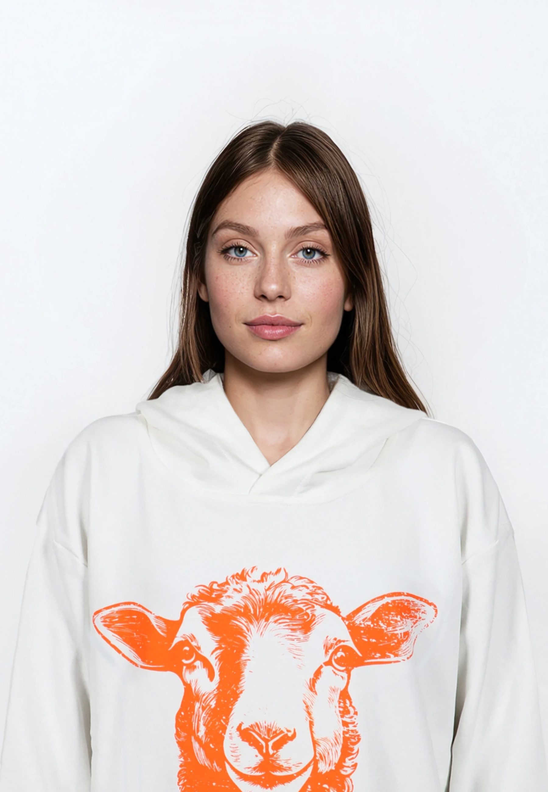salzhaut Hoodie VÖRSLACH Damen Oversized salzhaut Kapuzenpullover – bequemer Fit und nordisch klares Design