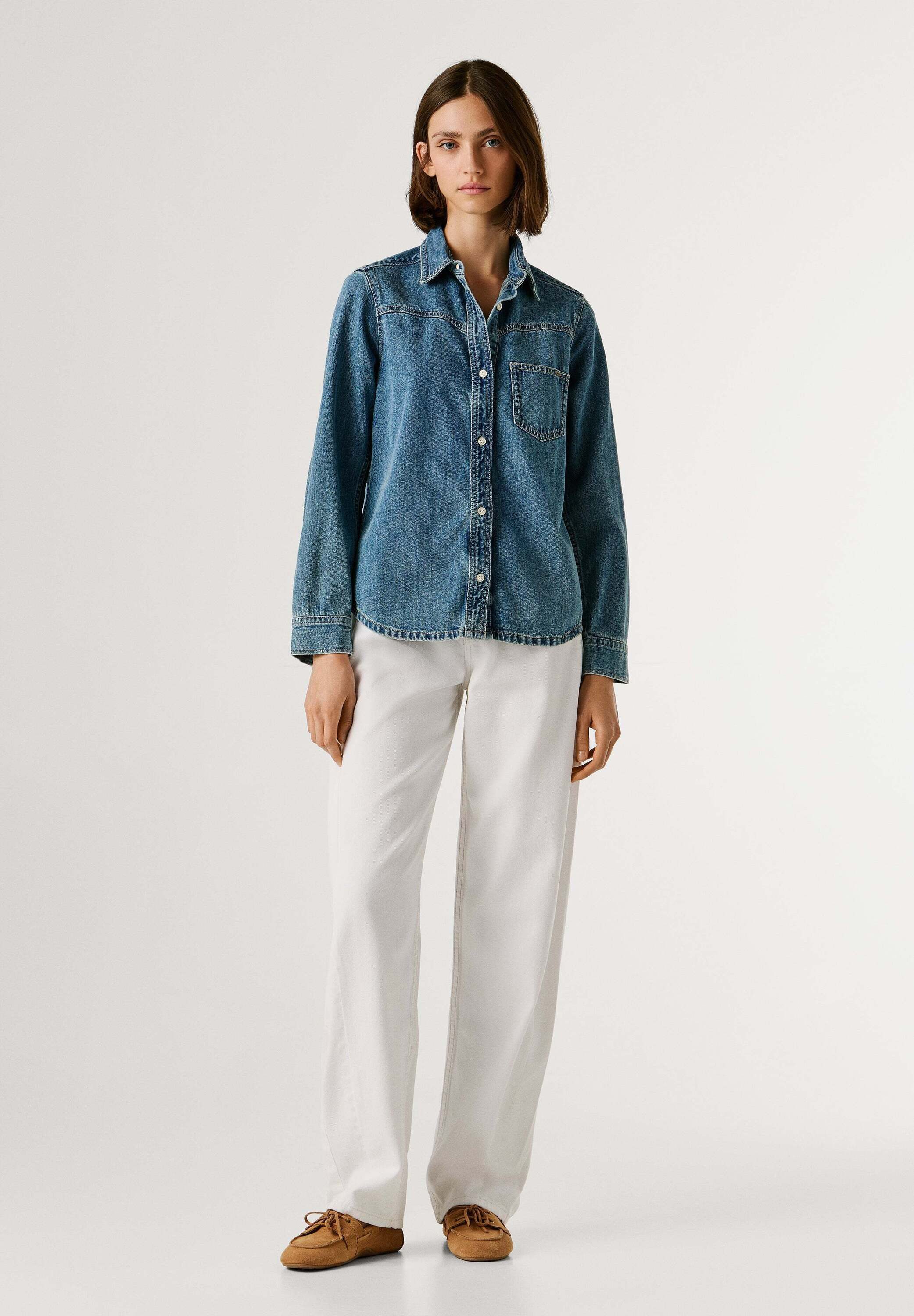 Pepe Jeans Funktionsshirt shirt AUTHENTIC DENIM SHIRT ODILE