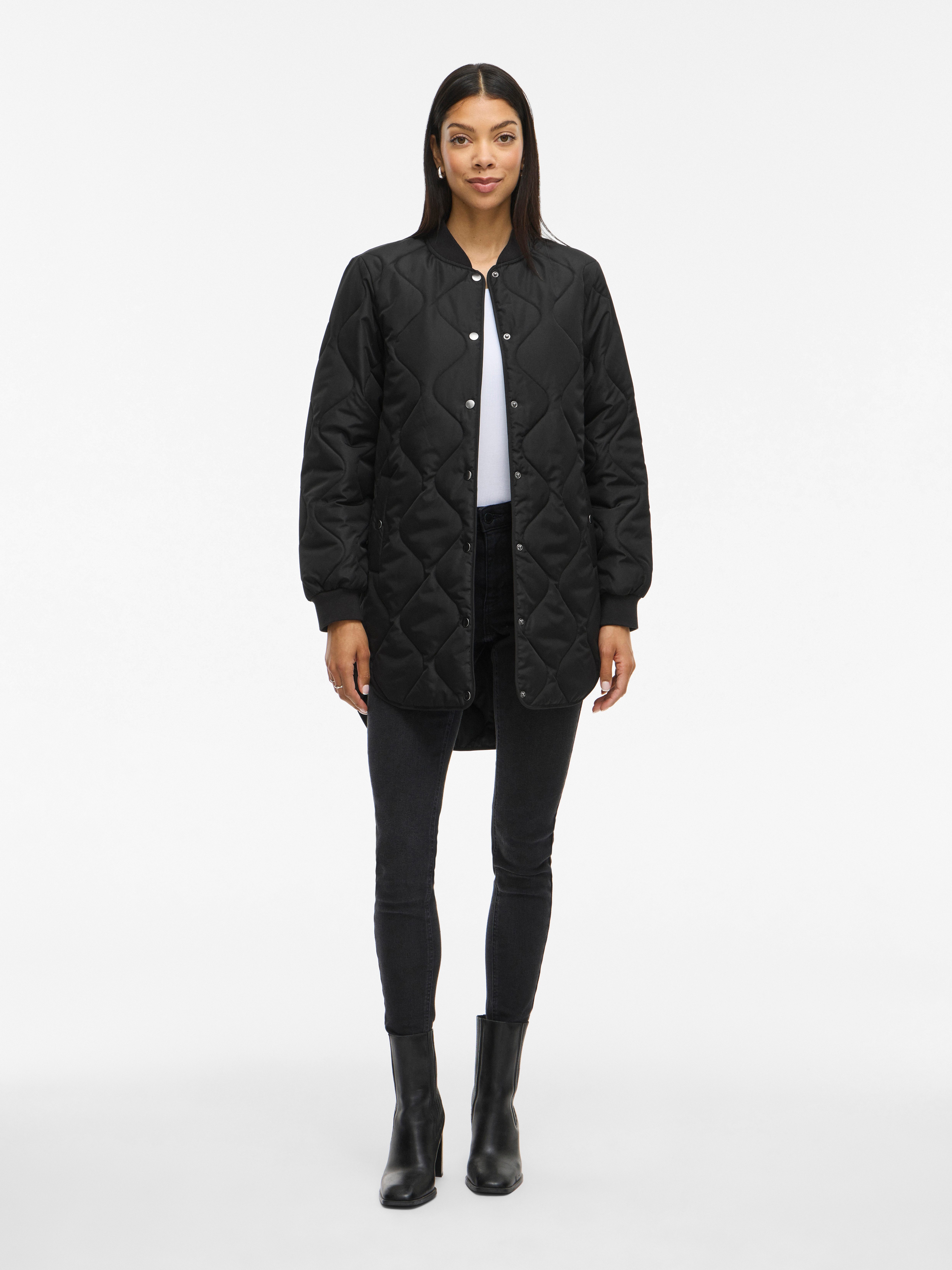 Vila Steppmantel VITATE L/S QUILT JACKET - NOOS Kunstfaser