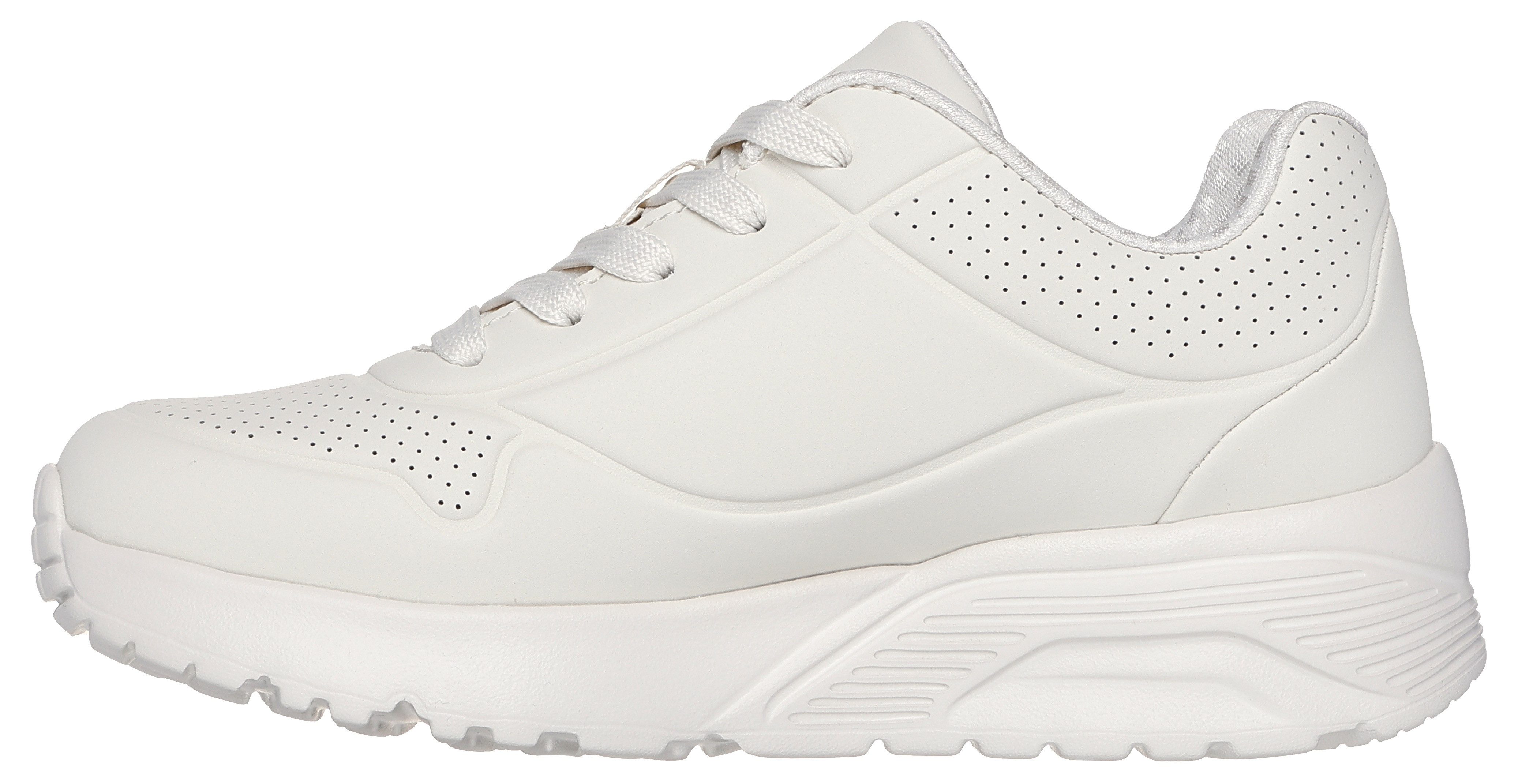 Skechers Skechers x JGoldcrown: Uno Lite - Metallic Love Plateausneaker, Schnürschuh, Keilsneaker mit Herzchen im Metallic Look bedruckt – Bild 5 von 5