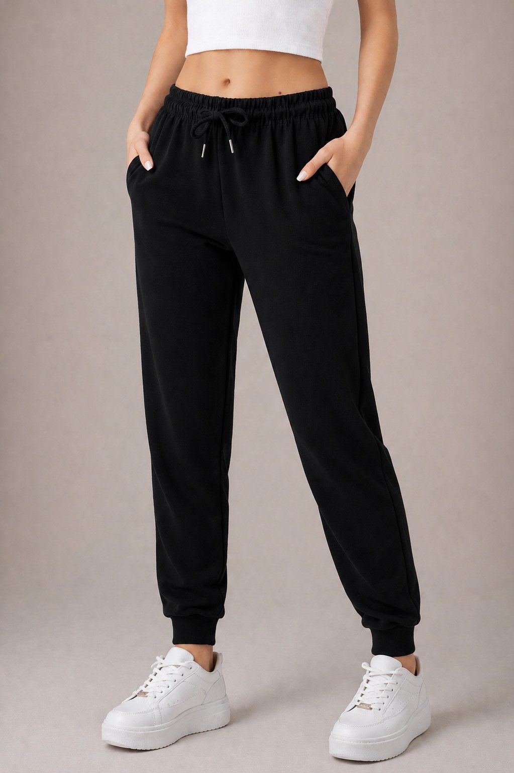 R-CAMP Jogginghose Jogginghose Damen Slim Fit Freizeithose Frauen (Packung, 1-tlg., Jogginghose für Damen) Baumwolle Sweathose