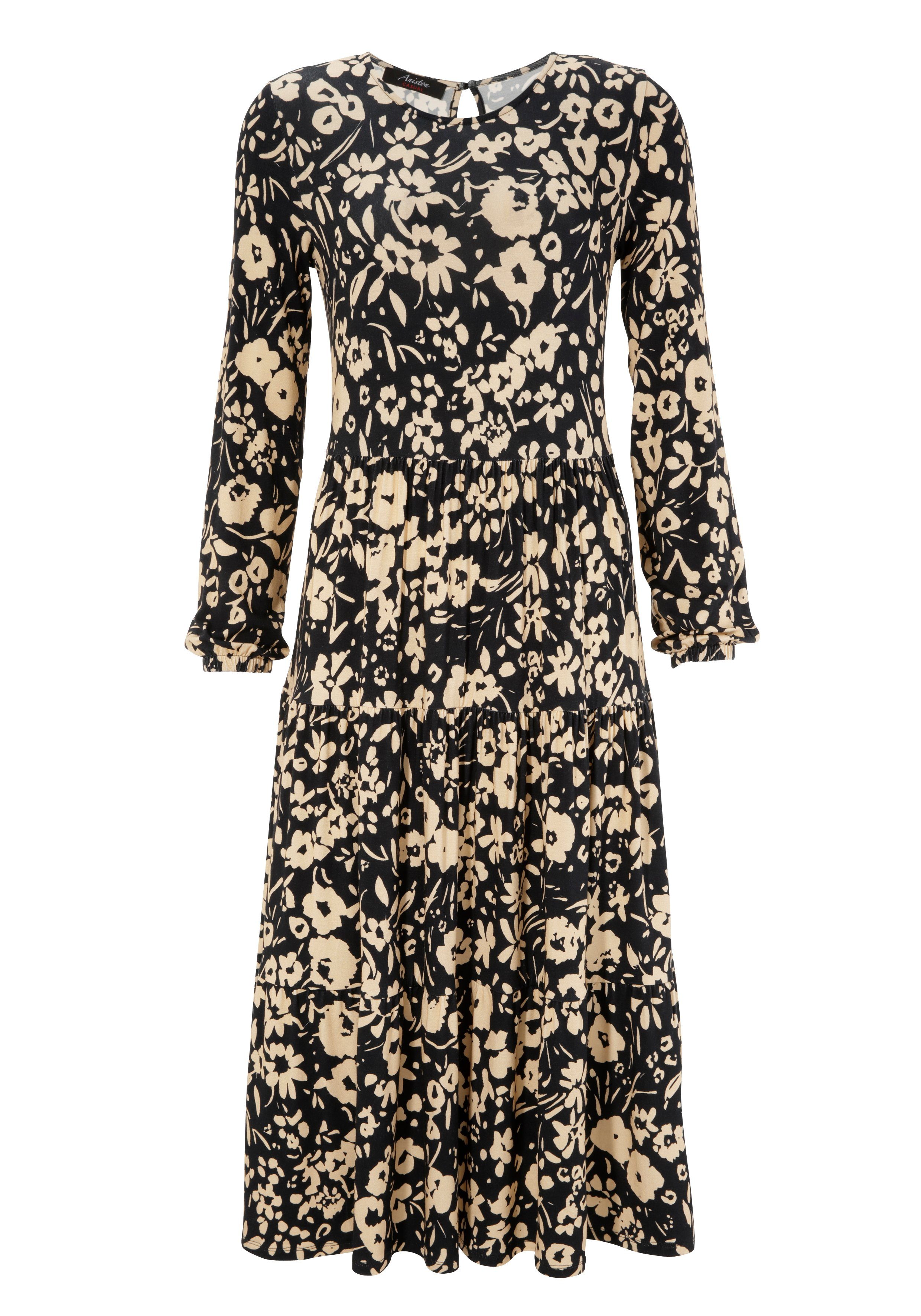 Jerseykleid CASUAL mit abstraktem Blumendruck Aniston