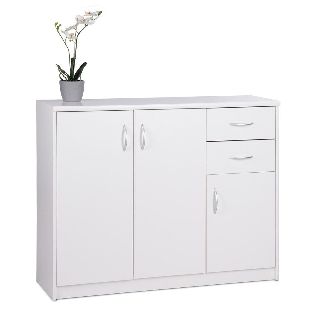 expendio Sideboard »Koblenz 2«, weiß 109x85x35cm Kommode mit