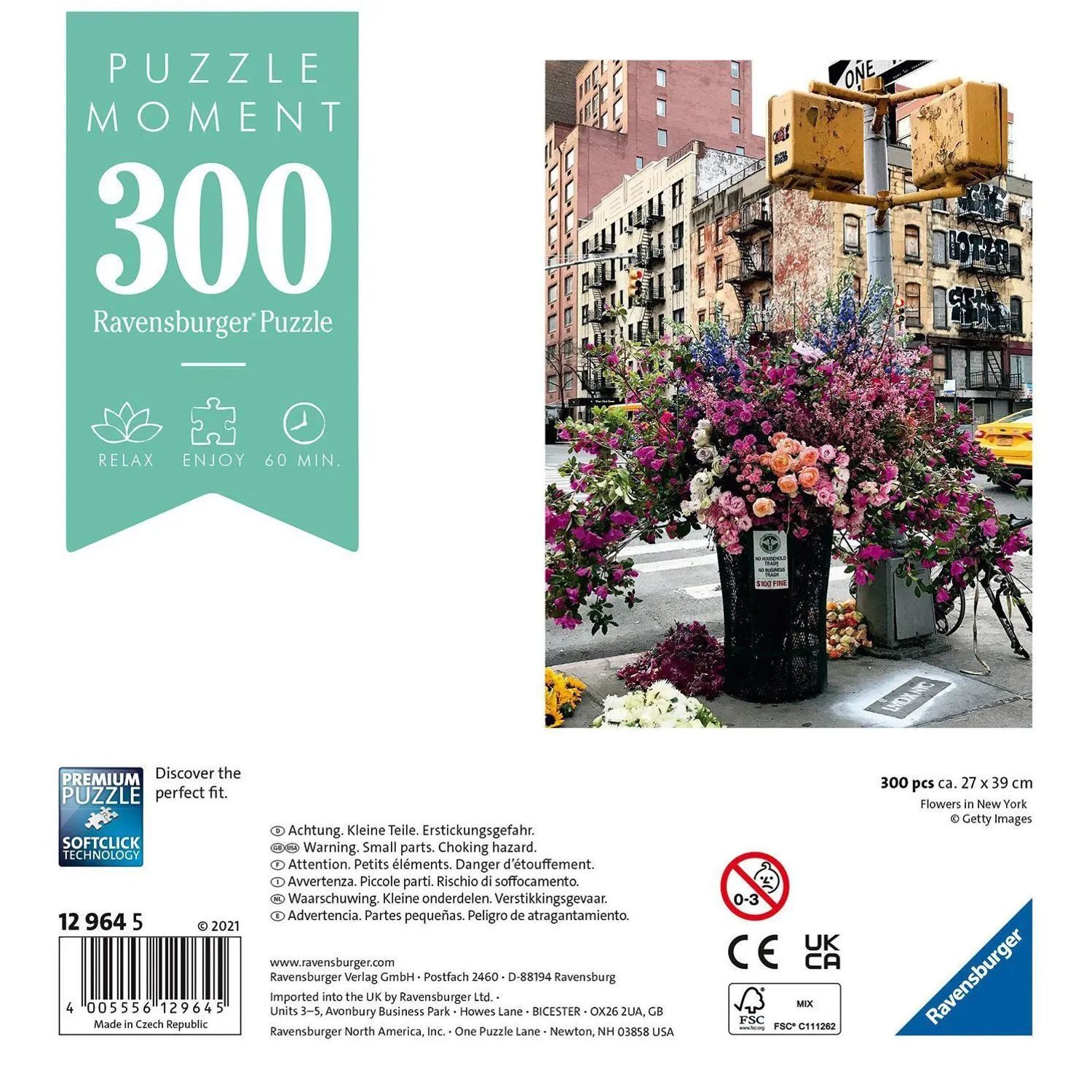Ravensburger Puzzle Ravensburger Puzzle Moment 12964 Flowers in New York - 300 Teile..., 300 Puzzleteile