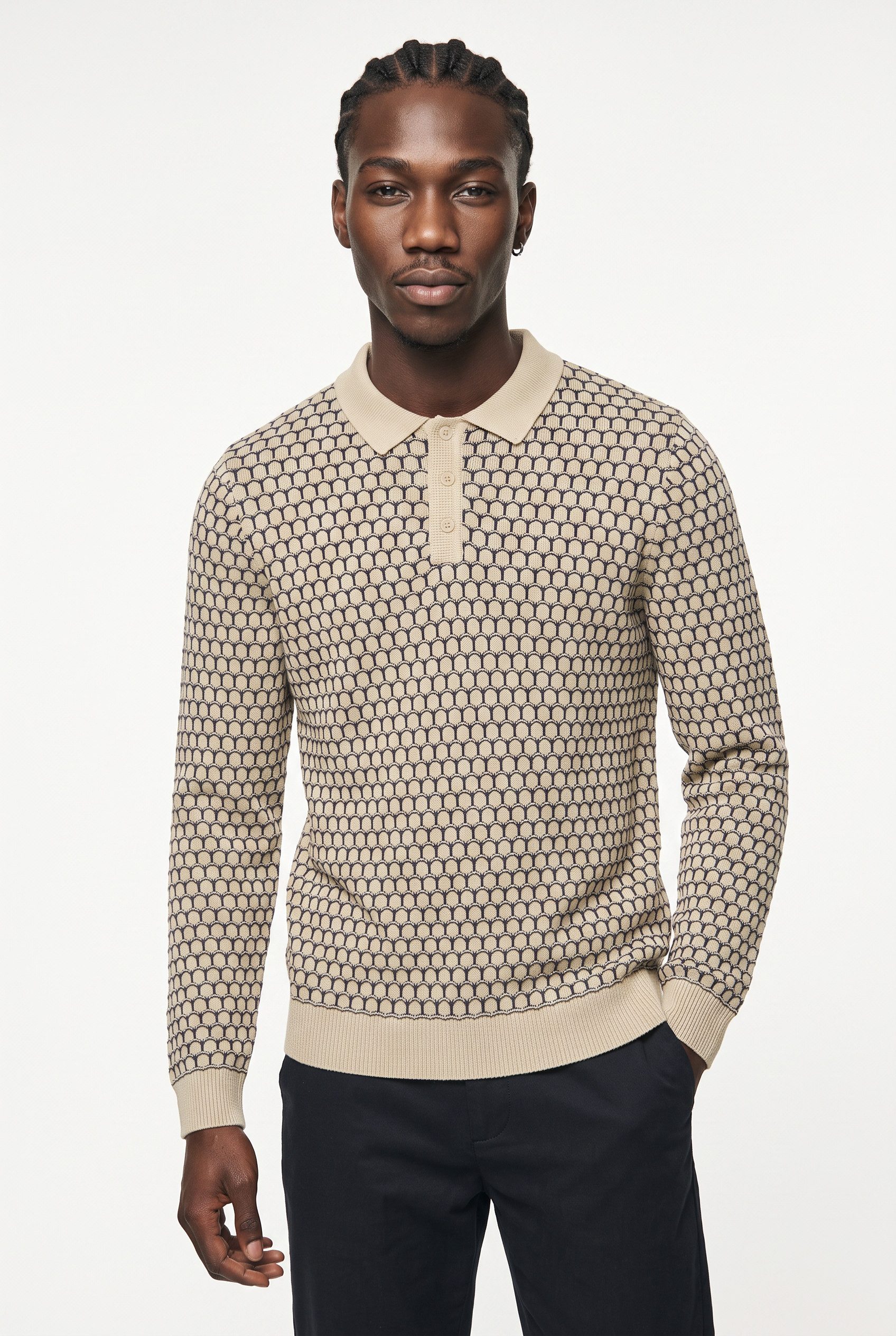 Blend Polokragenpullover BHDONG POLO Baumwolle, regular fit