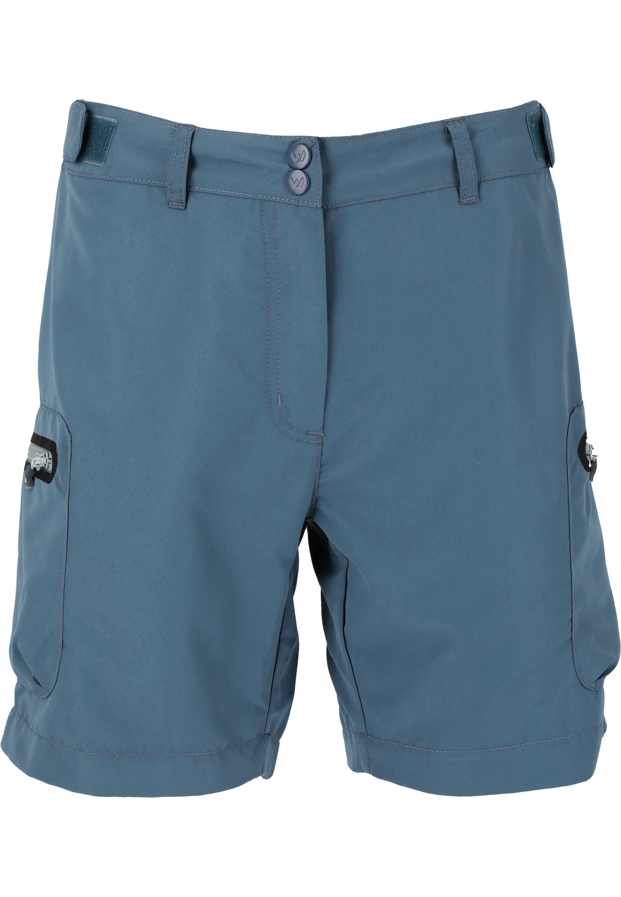 WHISTLER Shorts Stian blau praktischen Reißverschlusstaschen mit