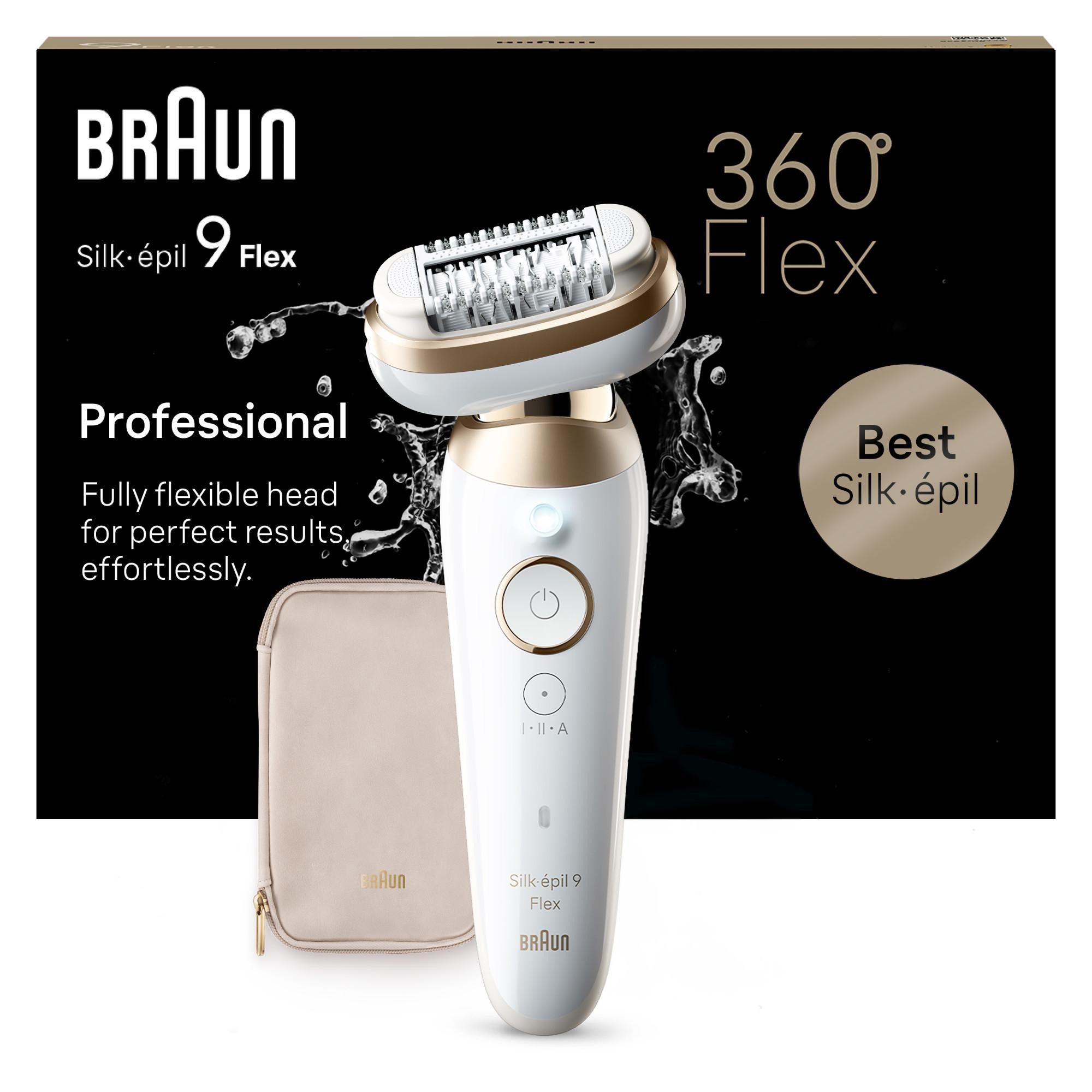 Braun Epilierer Silk-épil 9-011, 3D SensoSm Epilierer für effiziente Haarentfernung