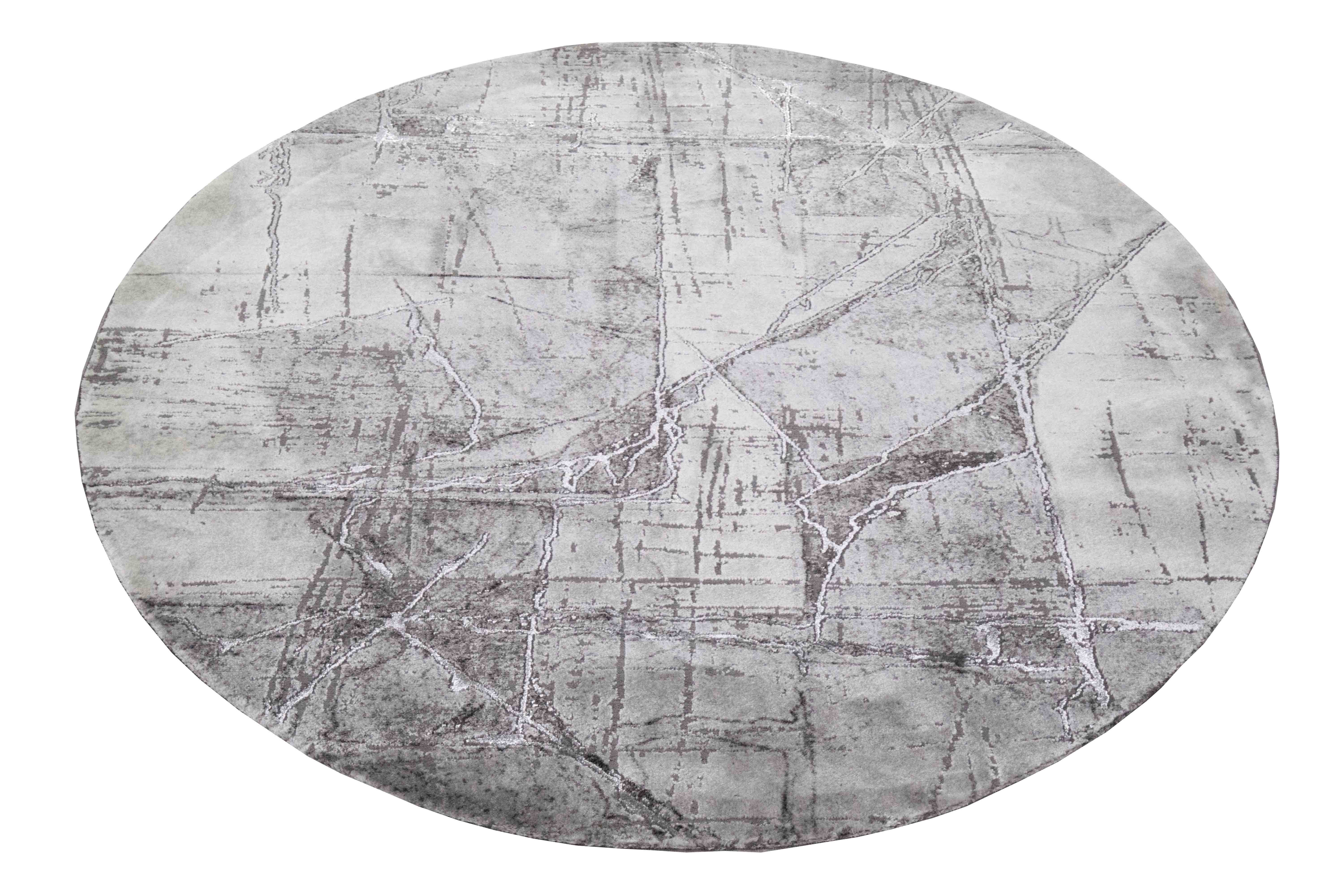 Carpetia Teppich Teppich modern Kurzflor Wohnzimmerteppich abstrakt grau creme, rechteckig, Höhe: 12 mm