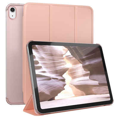 EAZY CASE Tablet-Hülle Smart Case für iPad 10,9" 10. Generation (2022) 10,9 Zoll, Tabletschutz Tabletcase kratzfeste Schutzabdeckung Flip Etui Rosé Gold