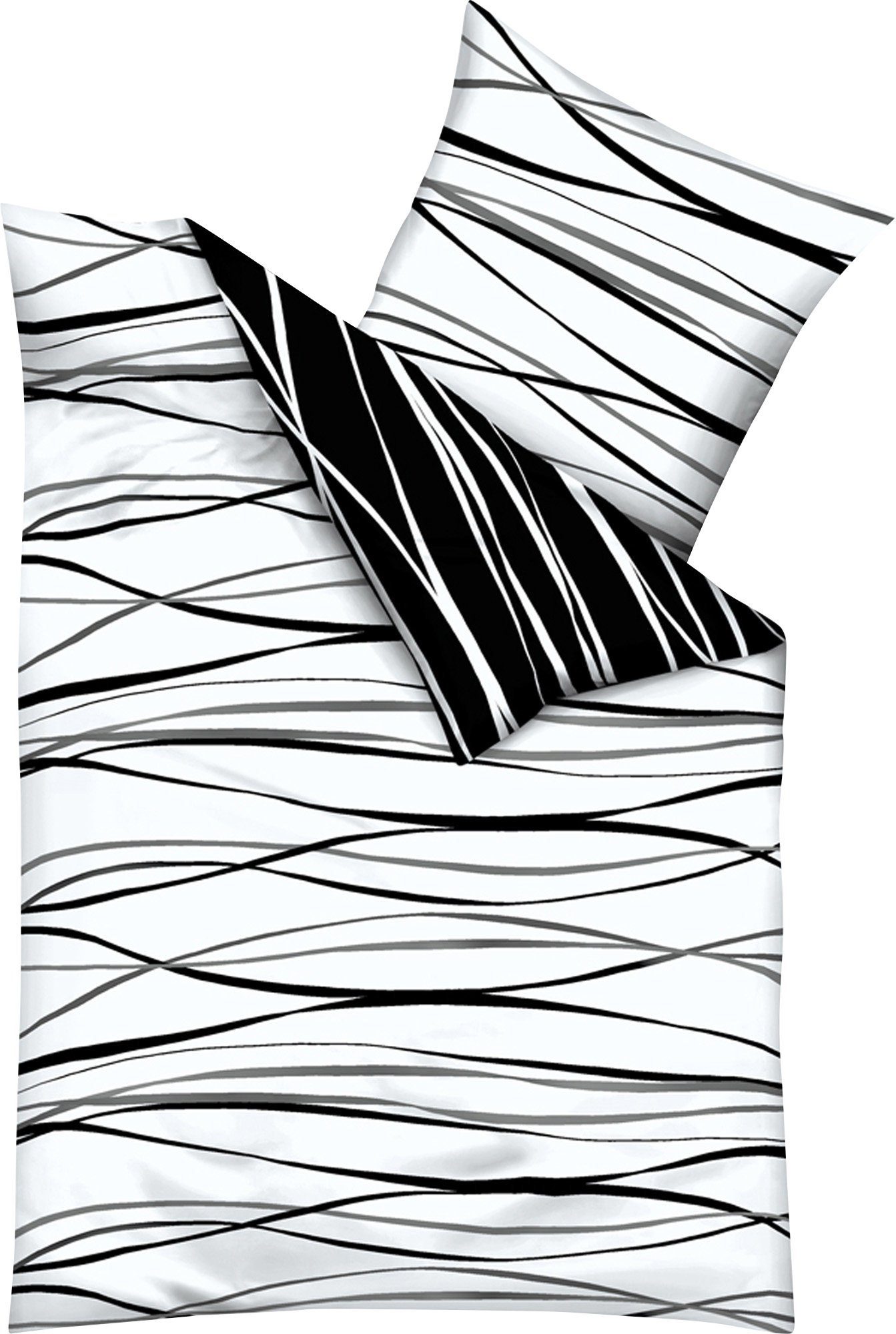 Kaeppel Bettwäsche Wendebettwäsche, Mako-Satin, Streifen günstig online kaufen