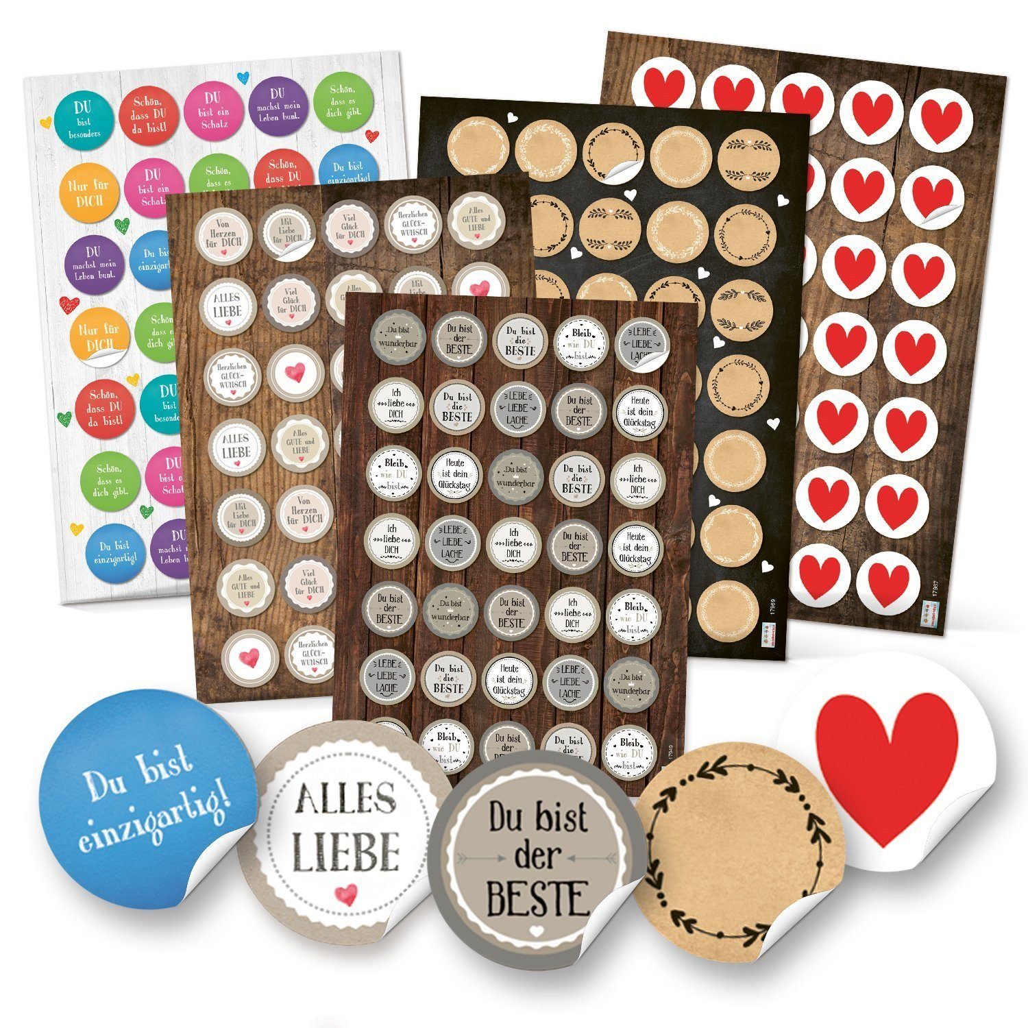Aufkleber Sticker Sets 5 x 35