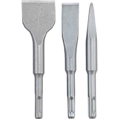 kwb Flachmeißel »SDS Plus Meißel-Set für Bohrhammer, 3-teilig –«, 250 in mm, (1x Spitzmeißel1x Flachmeißel1x Spatmeißel) Meißel-Set
