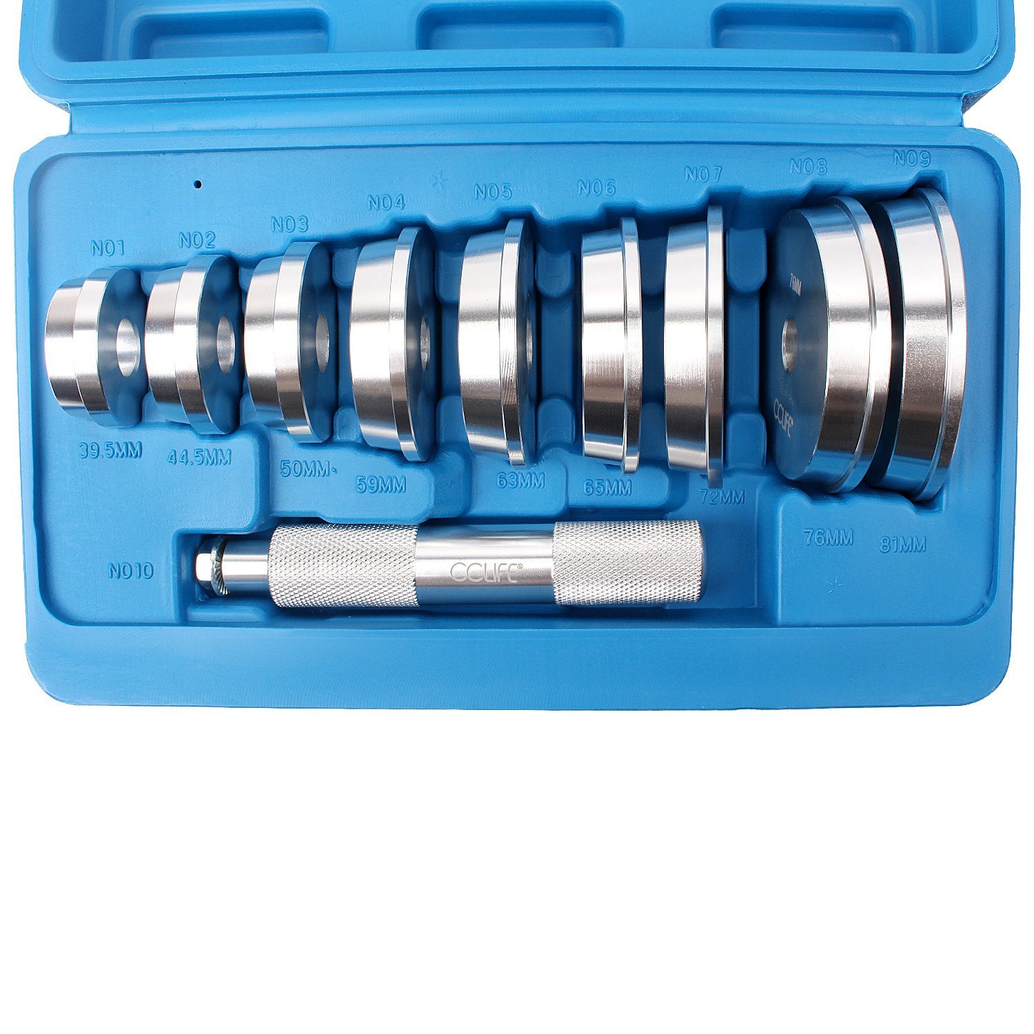 CCLIFE Multitool 10tlg Alu Druckstücksatz Druckstücke, (10 St)