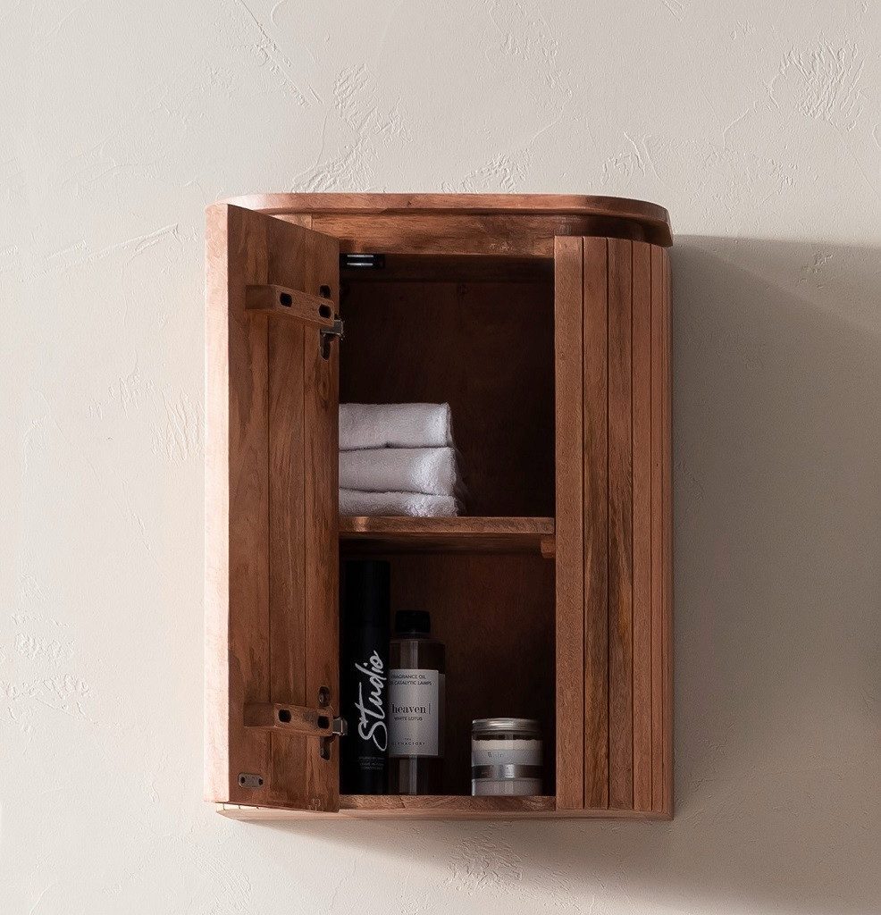 Main Möbel Hängeschrank Badoberschrank 45x60cm 'New Orleans' Mango honigfarben