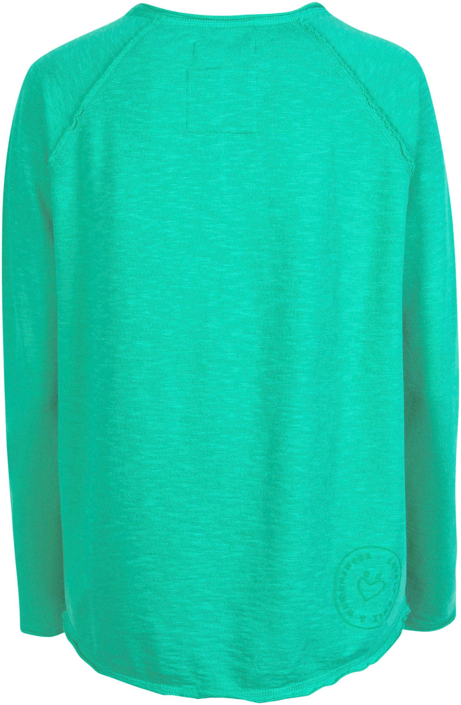 Sweatshirt Logoprint grün CathrinaEP Lieblingsstück Sweatshirt mit