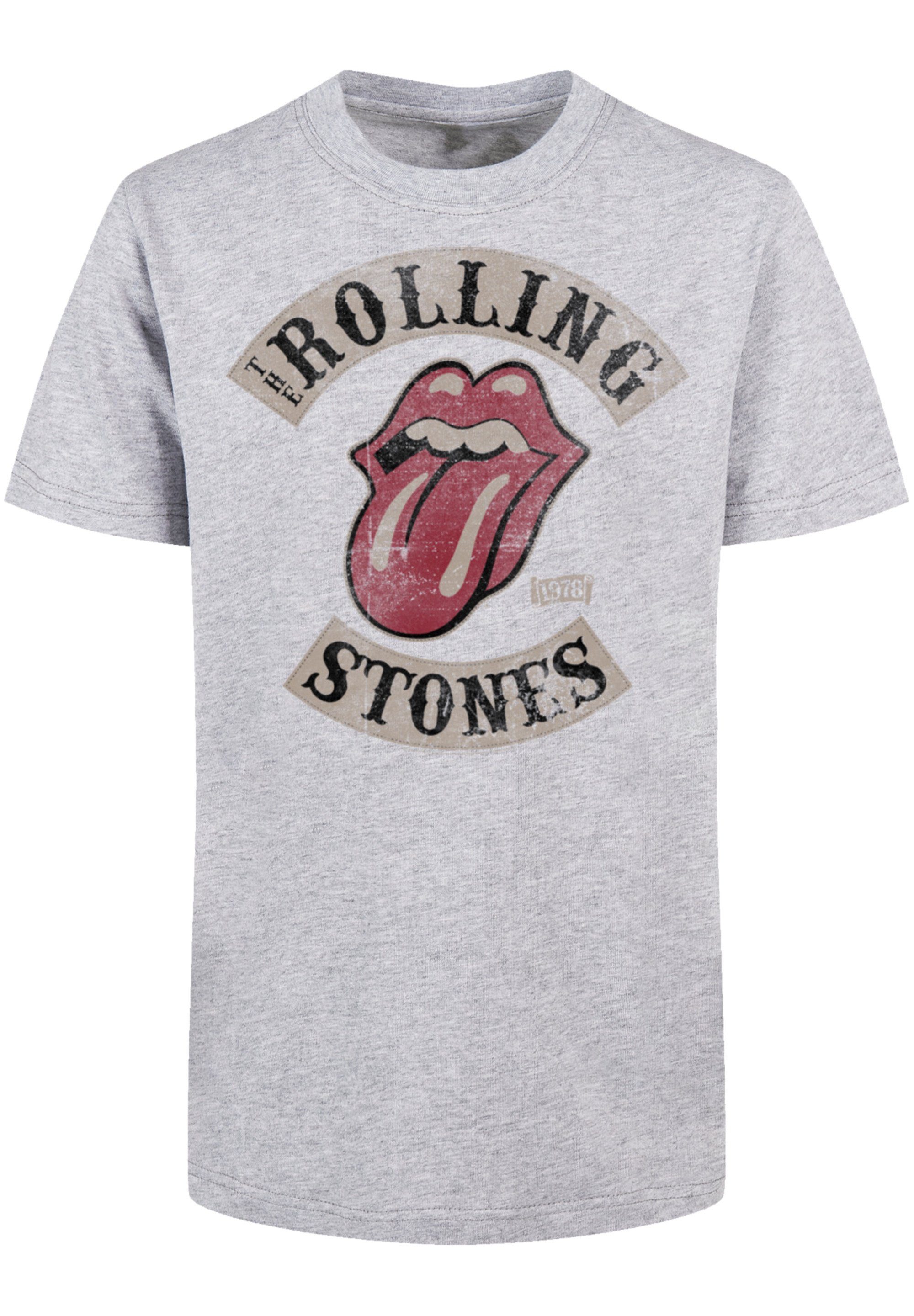 F4NT4STIC T-Shirt The Rolling Stones Tour '78 Print heathergrey