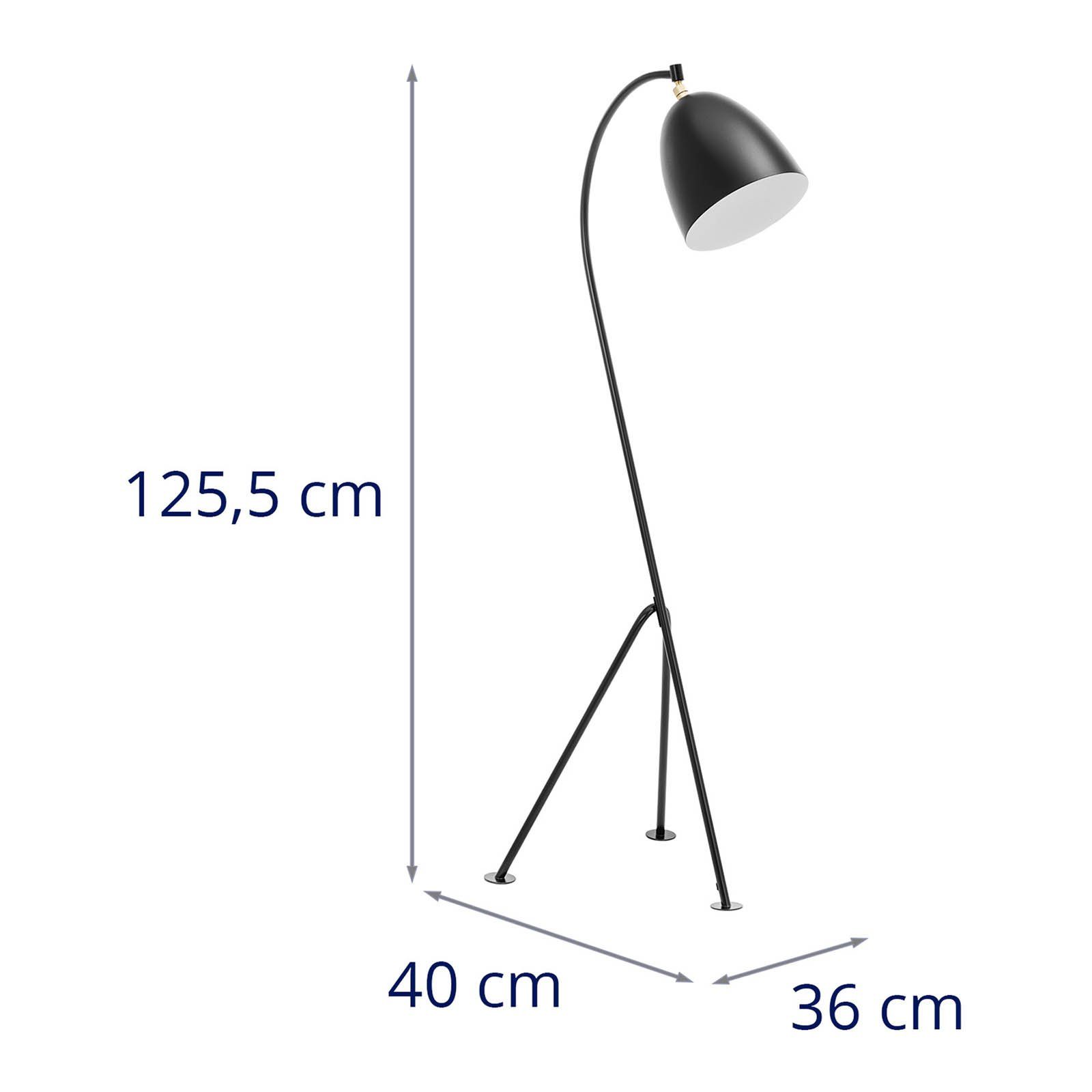 40 Stehleuchte Stehlampe W Bogenlampe Schirm beweglicher Stehlampe E27 Uniprodo