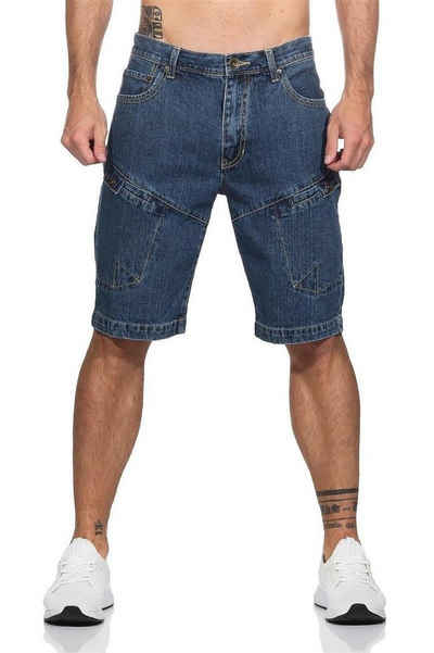 EloModa Regular-fit-Jeans Herren 3/4 kurze-Hose Джинси Short Bermuda Capri; 32 34 36 38 40 42 (1-tlg)