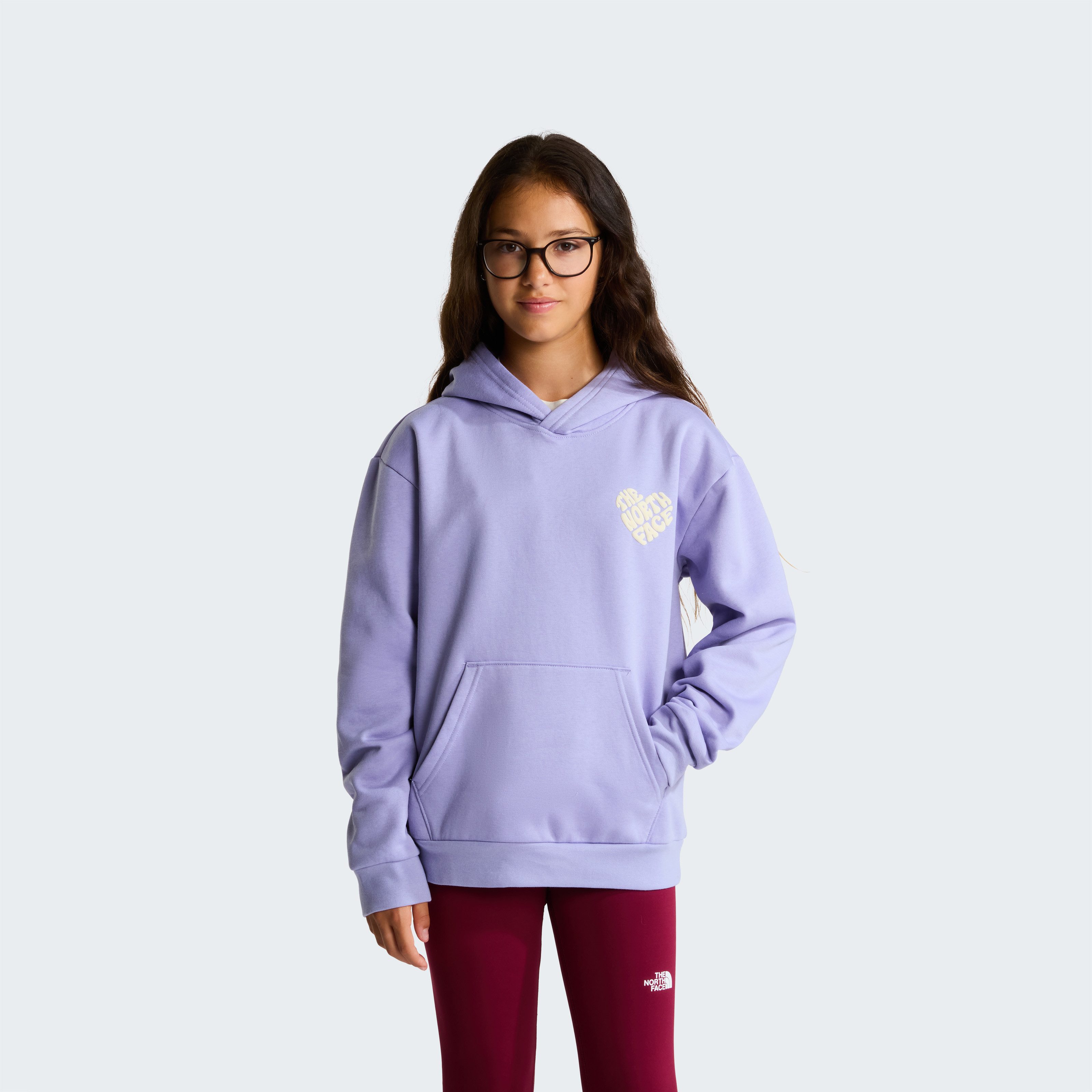 The North Face Kapuzensweatshirt TEEN G BRAND PROUD RELAXED HOODIE - GRA für Jugendliche, mit Kapuze, in normaler Länge
