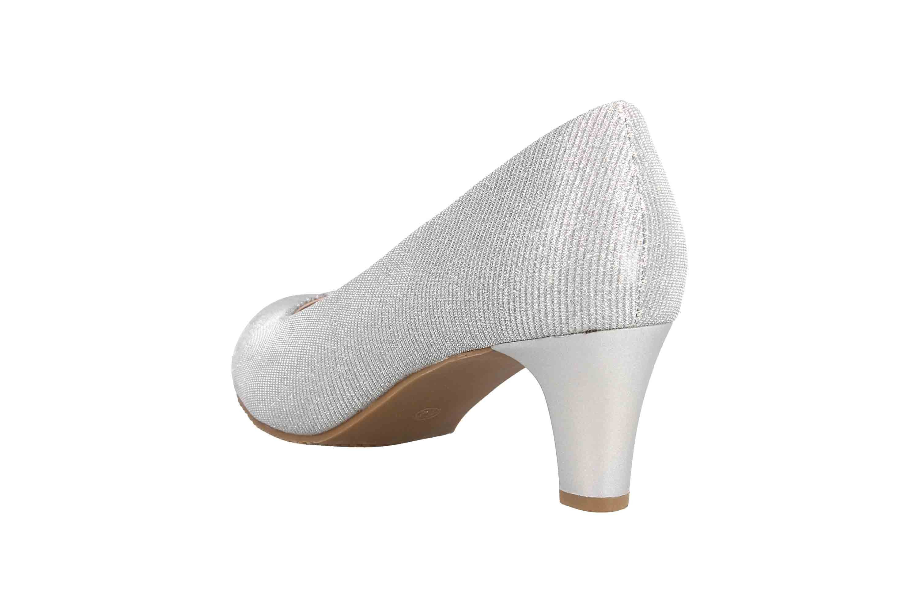 LadyPepp 2GY0211501 Silver Glitter Textile Pumps günstig online kaufen