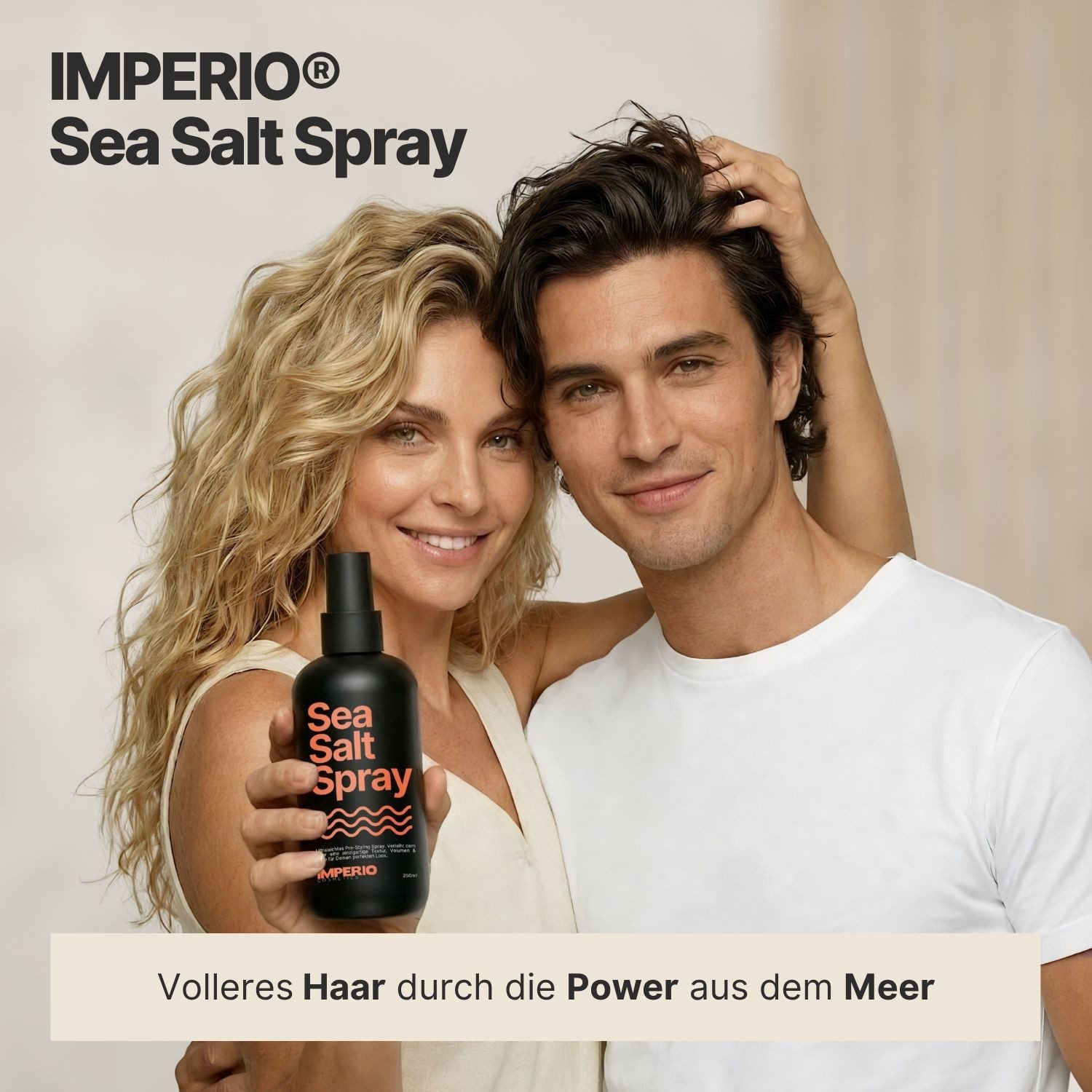 IMPERIO Haarstyling-Liquid Sea Salt Spray für maximales Volumen und einen angesagten Beach-Look, 1-tlg.