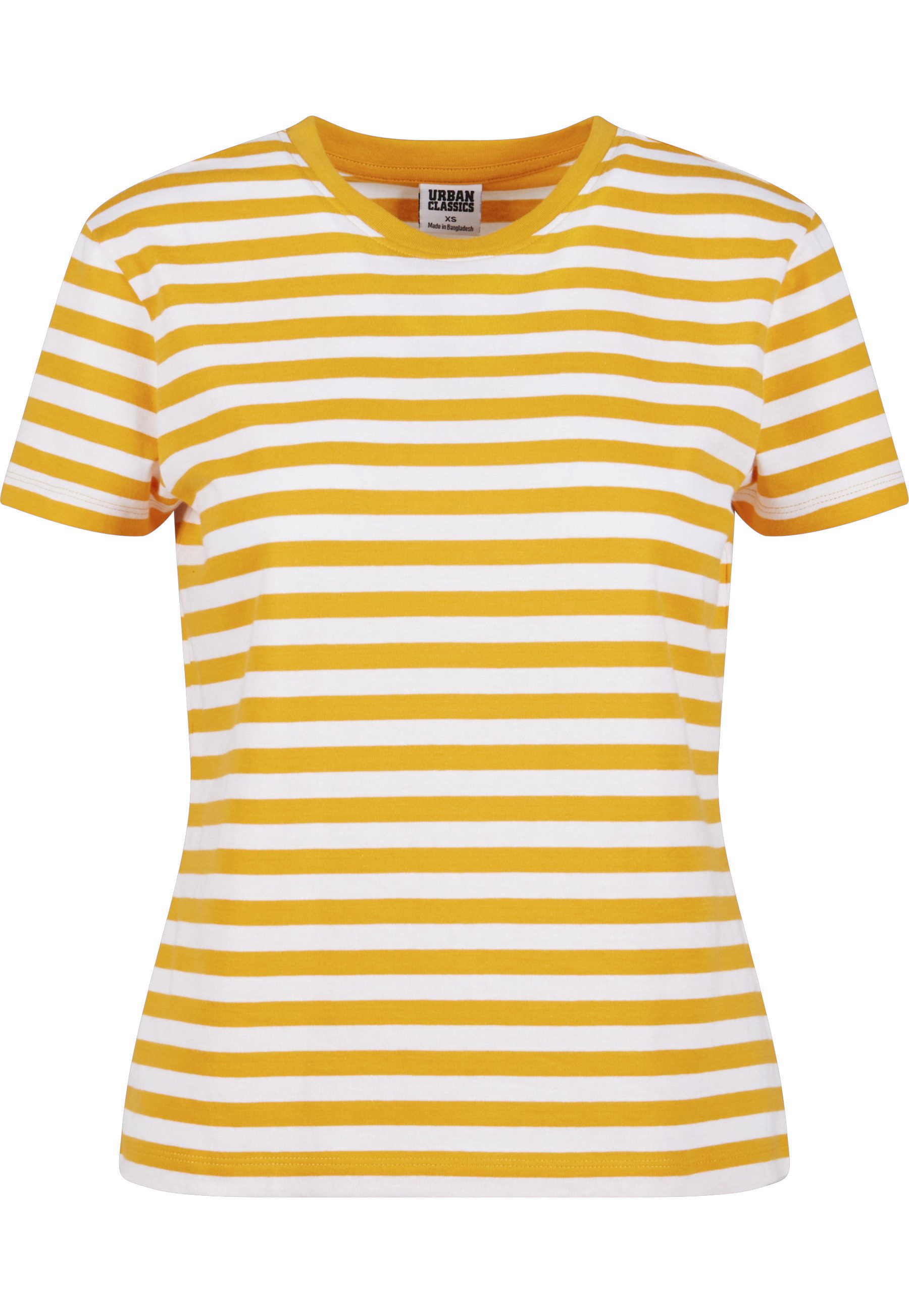T-Shirt Urban Classics Damen Ladies Regular Striped Tee