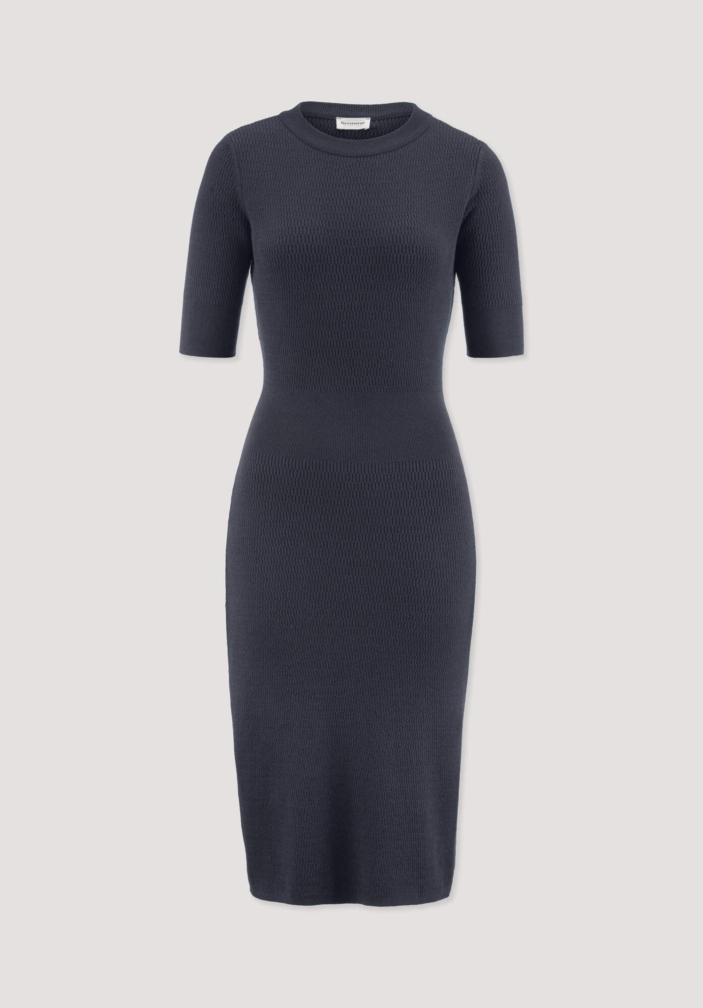 Hessnatur Strickkleid aus Bio-Baumwolle und Wolle (1-tlg)