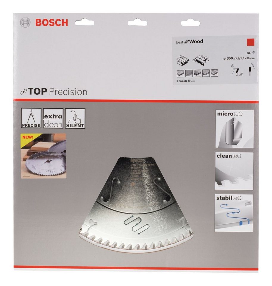 Thumbnail - BOSCH Kreissägeblatt, Top Precision Best for Wood 84Z - 350 x 30 x 3,5 mm