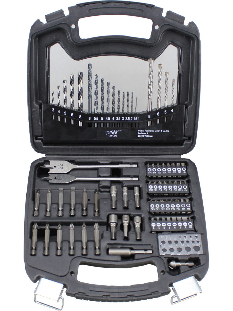 Trend Line Bit-Set TrendLine Bohrer-Bit-Set im Kunststoffkoffer
