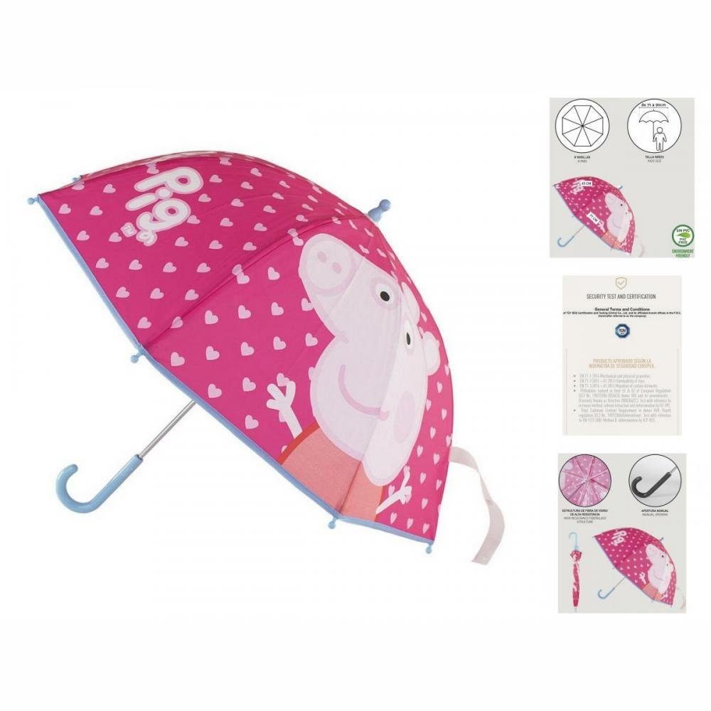 Peppa Pig Taschenregenschirm Peppa Wutz Regenschirm Rosa