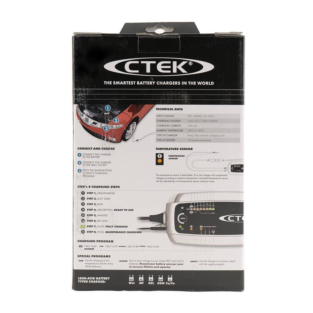 CTEK Automatik-Ladegerät 56-708 Autobatterie-Ladegerät (Akkutest, Auffrischen, Regenerieren, verschiedene Ladeprogramme)