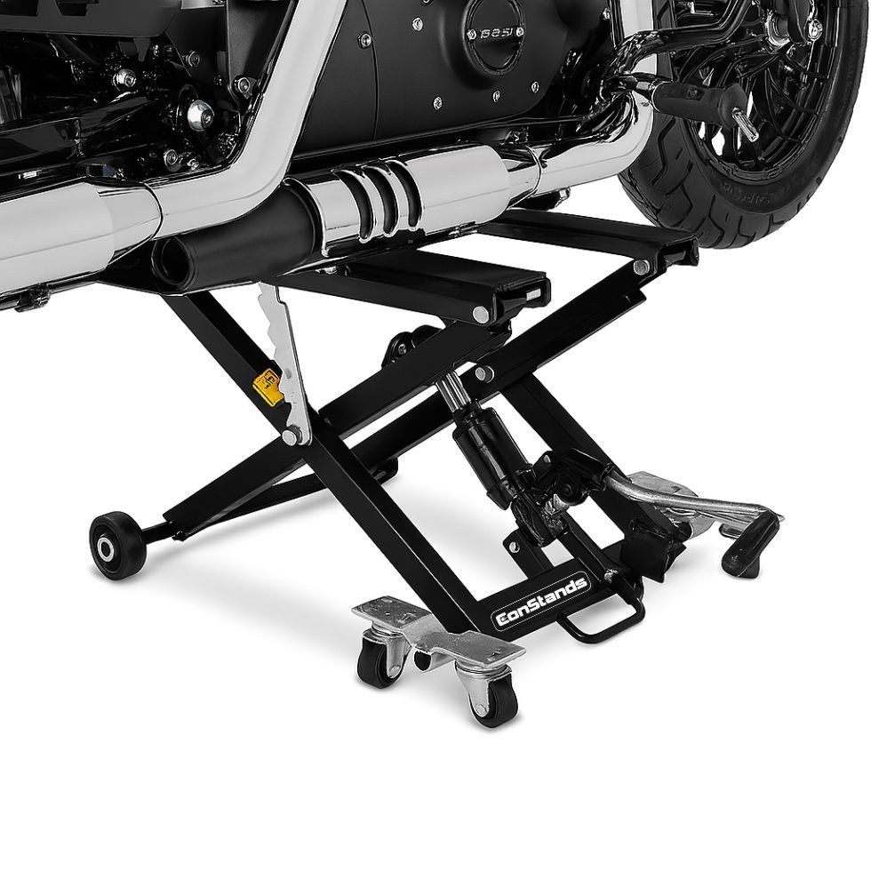 ConStands Motorradheber Motorrad Hebebühne Hydraulisch XL 500kg schwarz