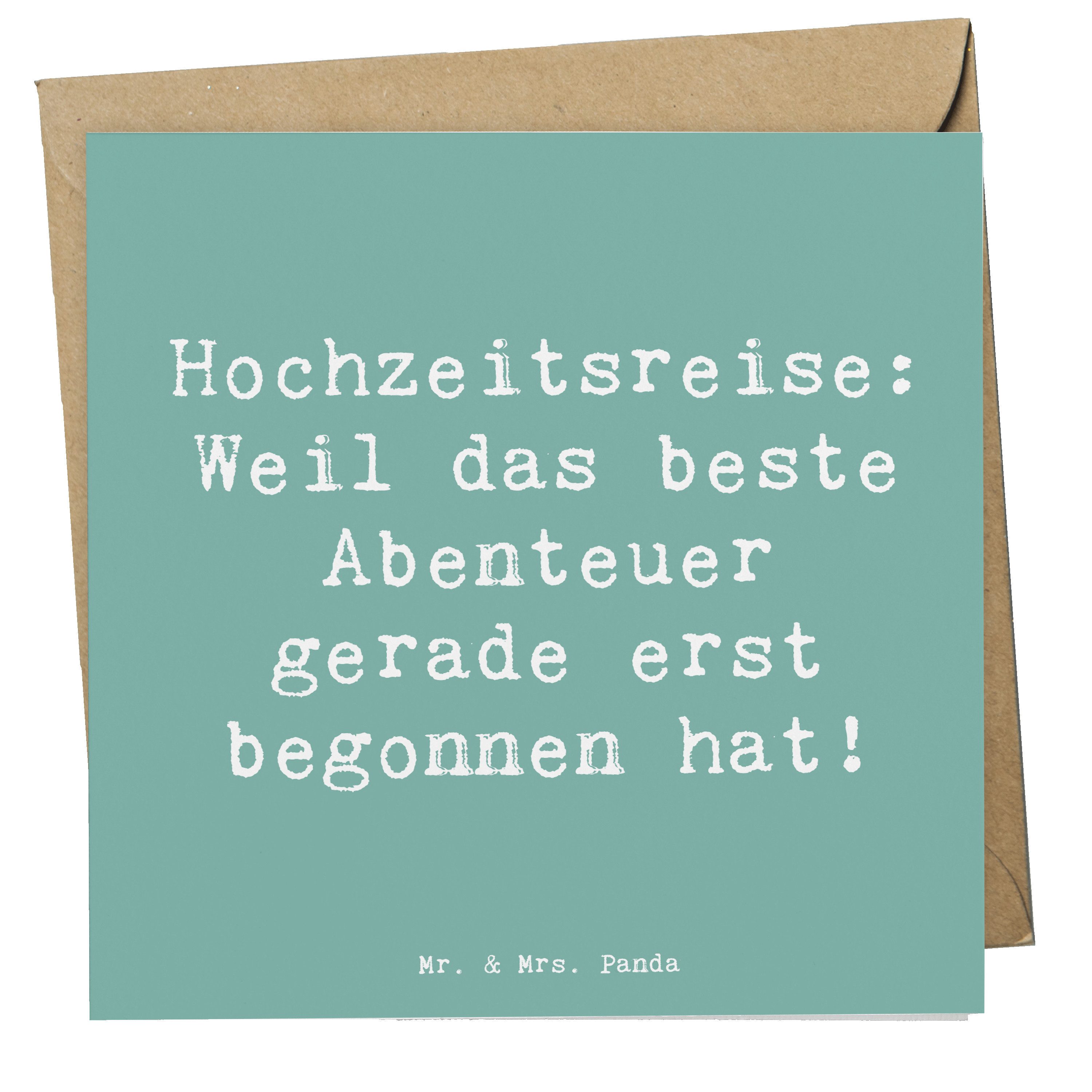 Grußkarte Hochzeitsreise Abenteuer - Meeresbrise - Geschenk, romantisch, Entspa