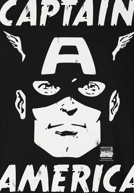 LOGOSHIRT T-Shirt Captain America - Marvel mit coolem Frontprint