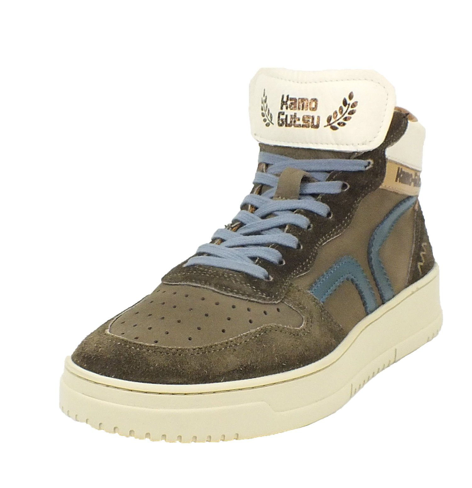 Kamo-Gutsu Damen Leder Sneaker Taupe Ginepro Sneaker Wechselfussbett