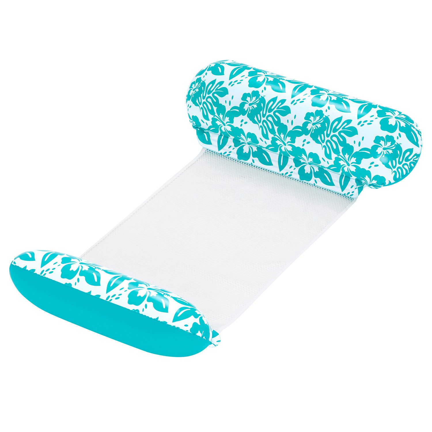 Bestway Badeinsel Catching Rays™, (Packung, 1-St., 114 x 81 x 22 cm), Verwendung als Poolsessel, Hängematte, Sattelsitz oder Luftmatratze