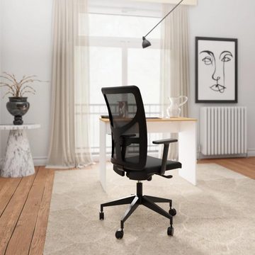 Levira Home Bürostuhl Bürostuhl mit Armlehnen, Mio, Schwarz