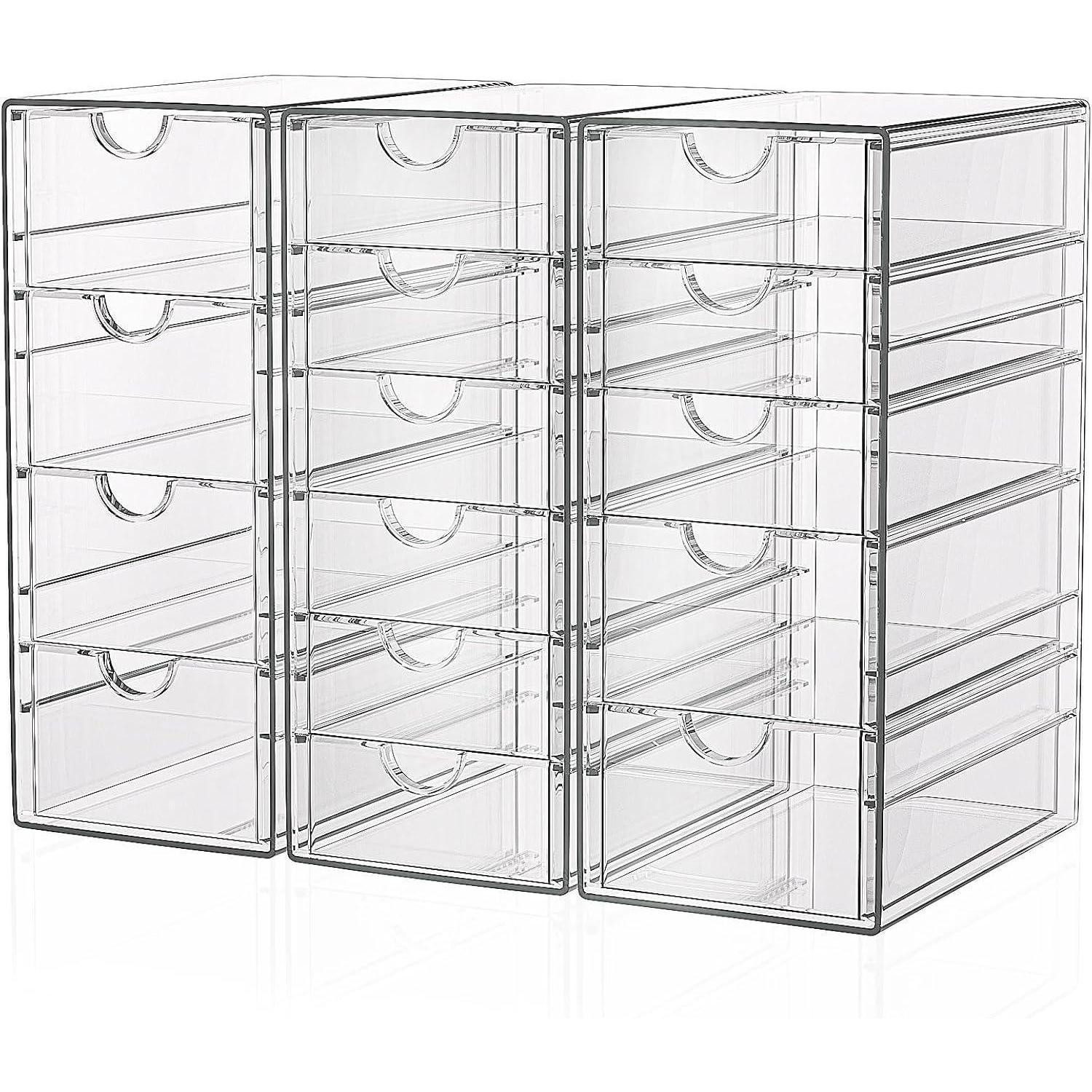 LuxusKollektion Organizer Schubladenboxen Schreibtisch Organizer Acryl Schminktisch 15