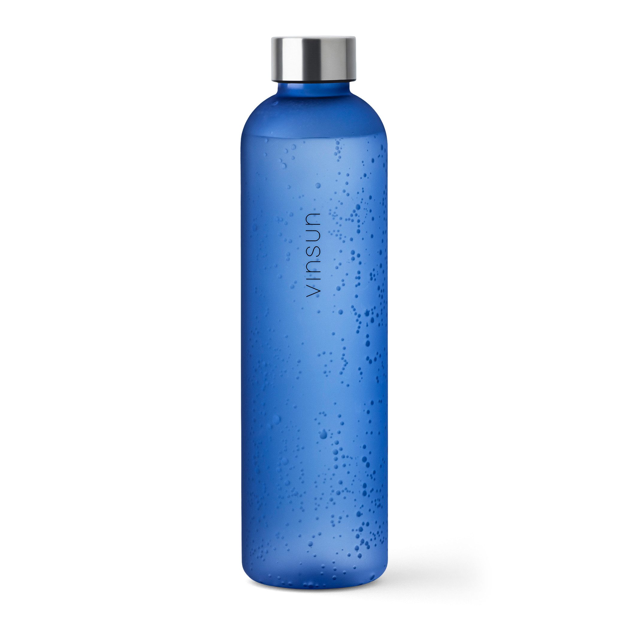 Vinsun Trinkflasche Tritan Wasserflasche 1L Sportflasche Kohlensäure geeignet & BPA frei, auslaufsicher, bruchsicher, geruchs- und geschmacksneutral