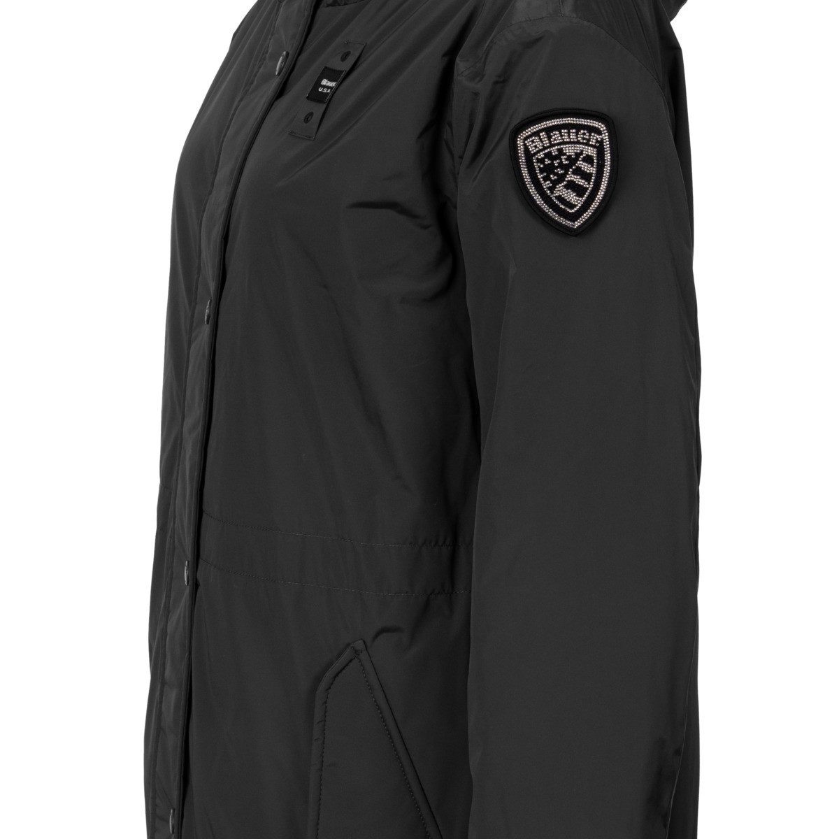 Blauer Parka Payne Damen Winterjacke, Wintermantel, Regenmantel, Kapuzenjacke, Funktionsjacke
