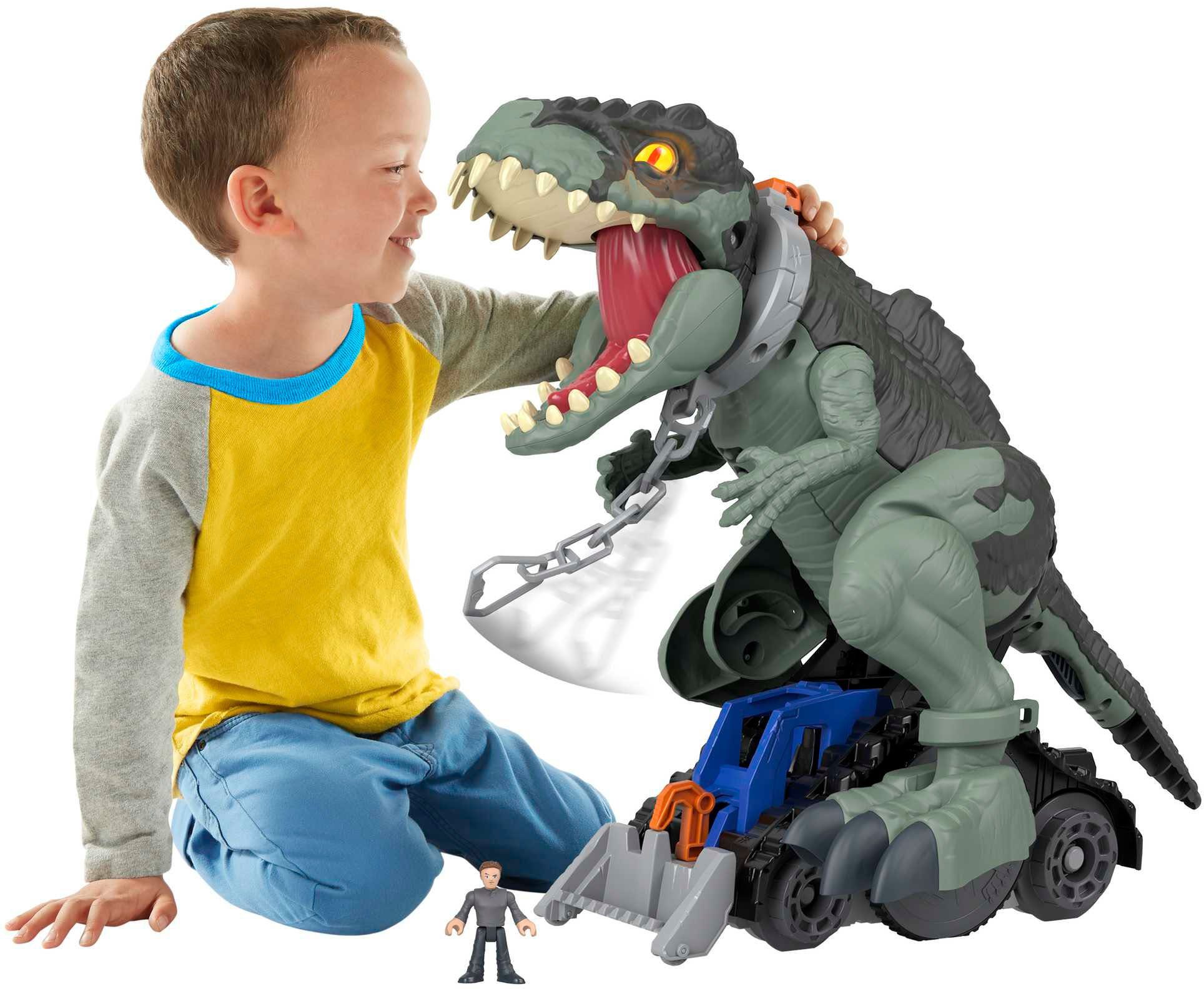 Jurassic Mattel® Imaginext Actionfigur inklusive World Owen-Figur Riesen-Dinosaurier,