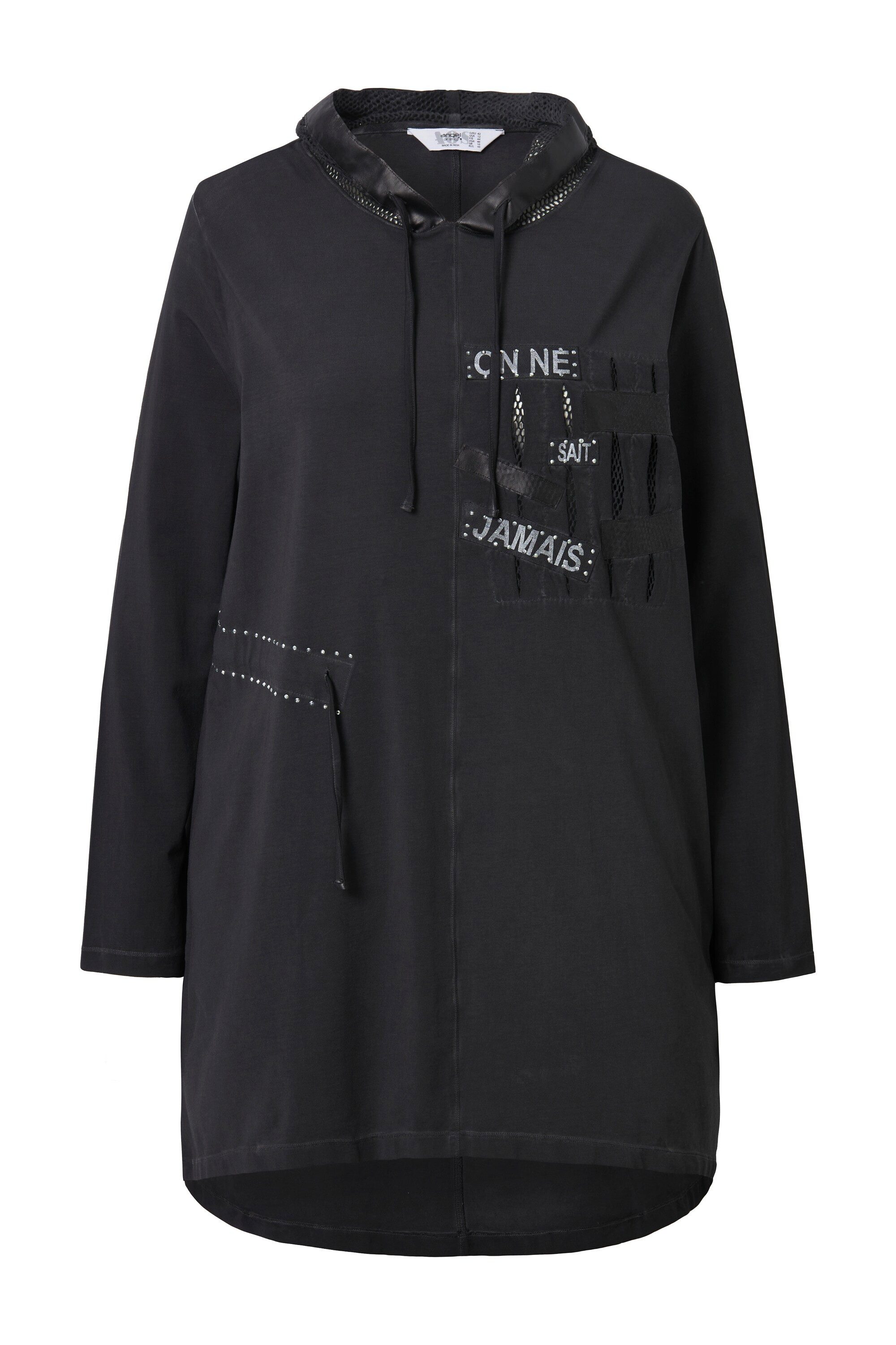 Angel of Style Sweatshirt Long-Sweatshirt oversized Netz-Kapuze günstig online kaufen