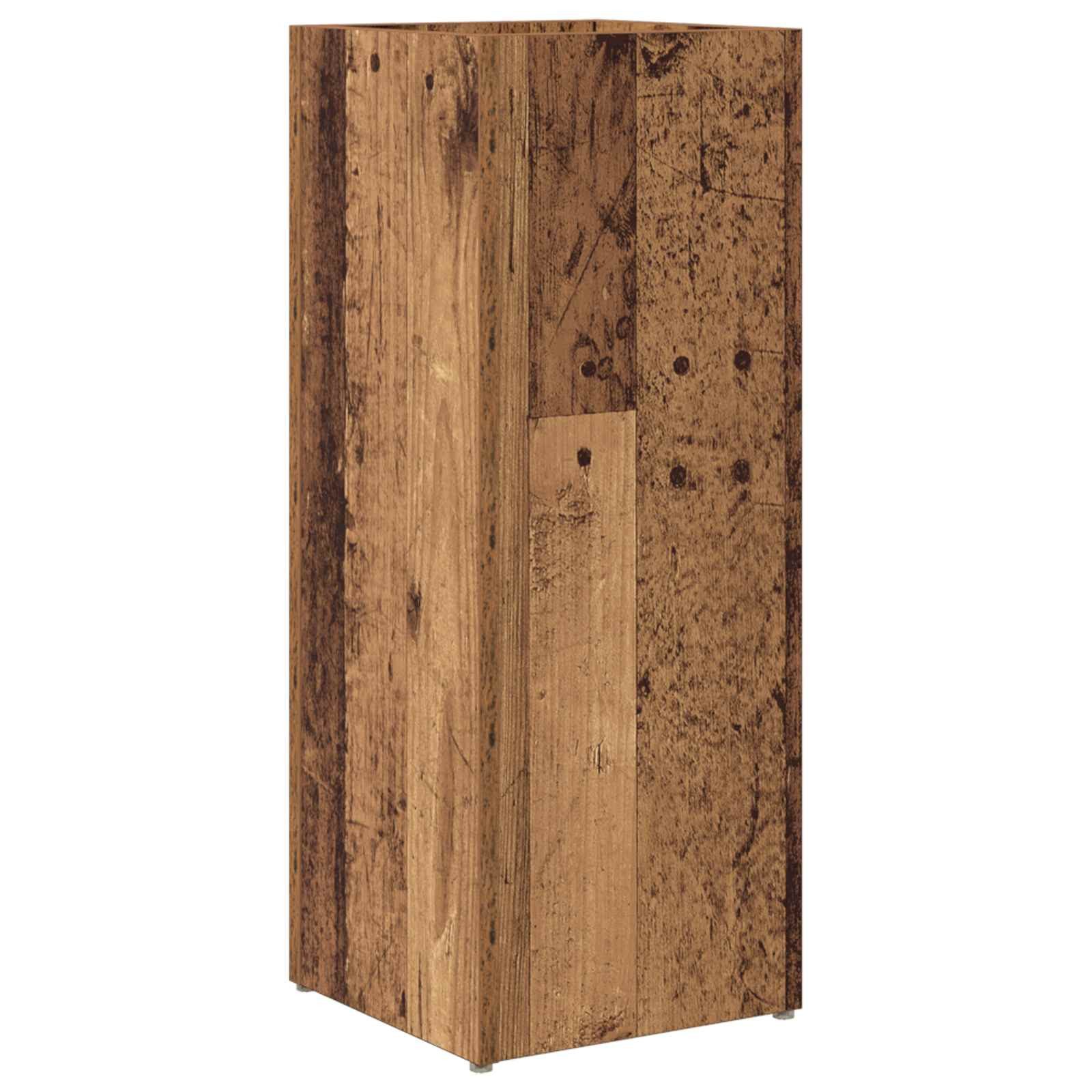 vidaXL Schirmständer Sonnenschirmhalter Altholz 25 x 24,5 x 64 cm Holzwerkstoff (1 St)