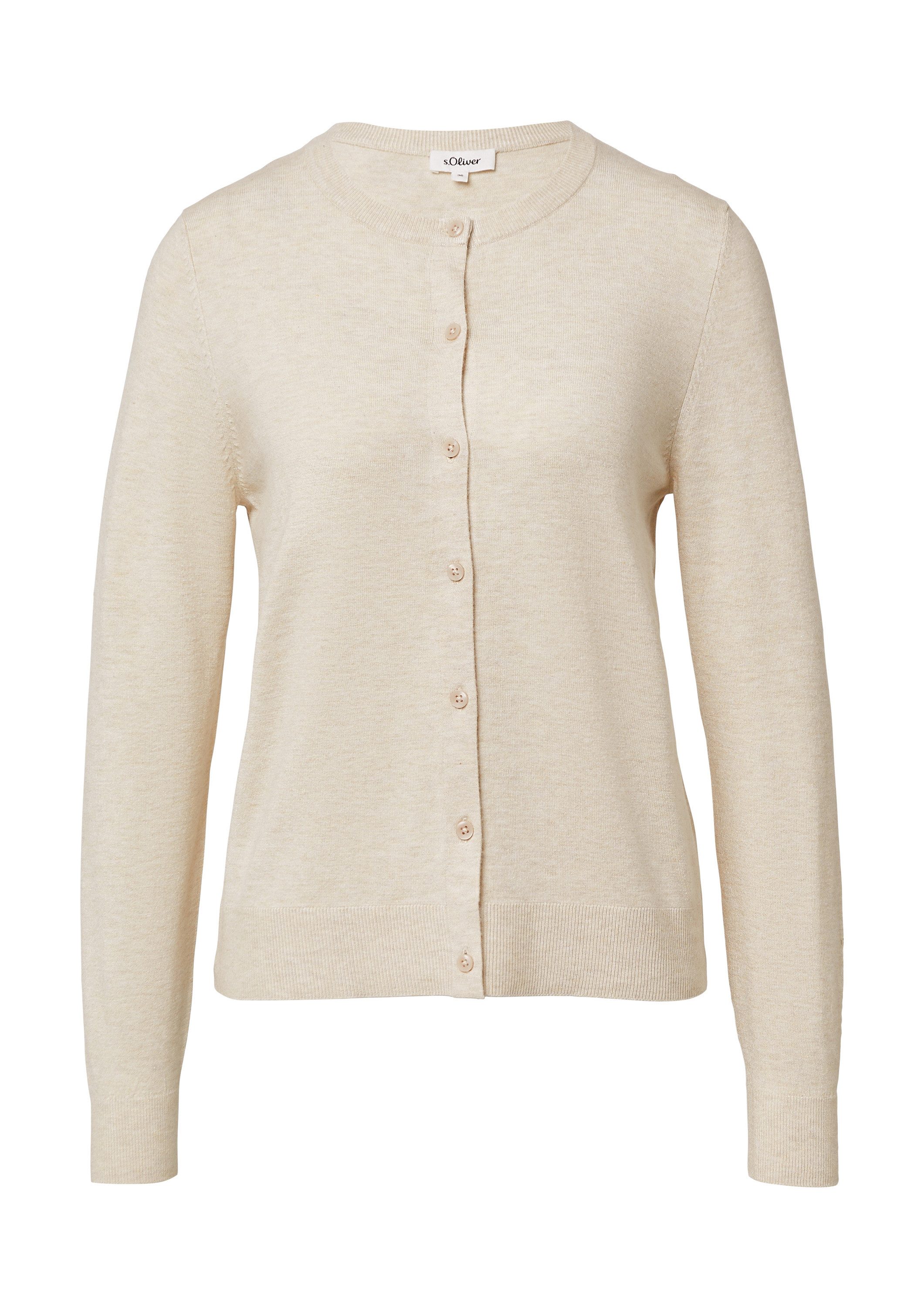s.Oliver Cardigan Strickjacke Feinstrickcardigan aus Viskosemix günstig online kaufen