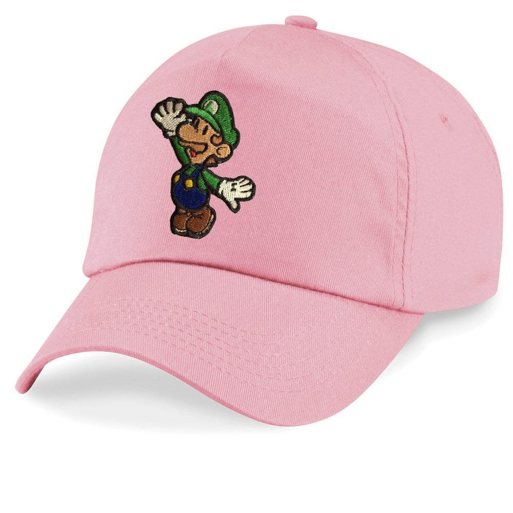 Blondie & Brownie Baseball Cap Kinder Luigi Stick Patch Klempner Super Nintendo One Size Rosa